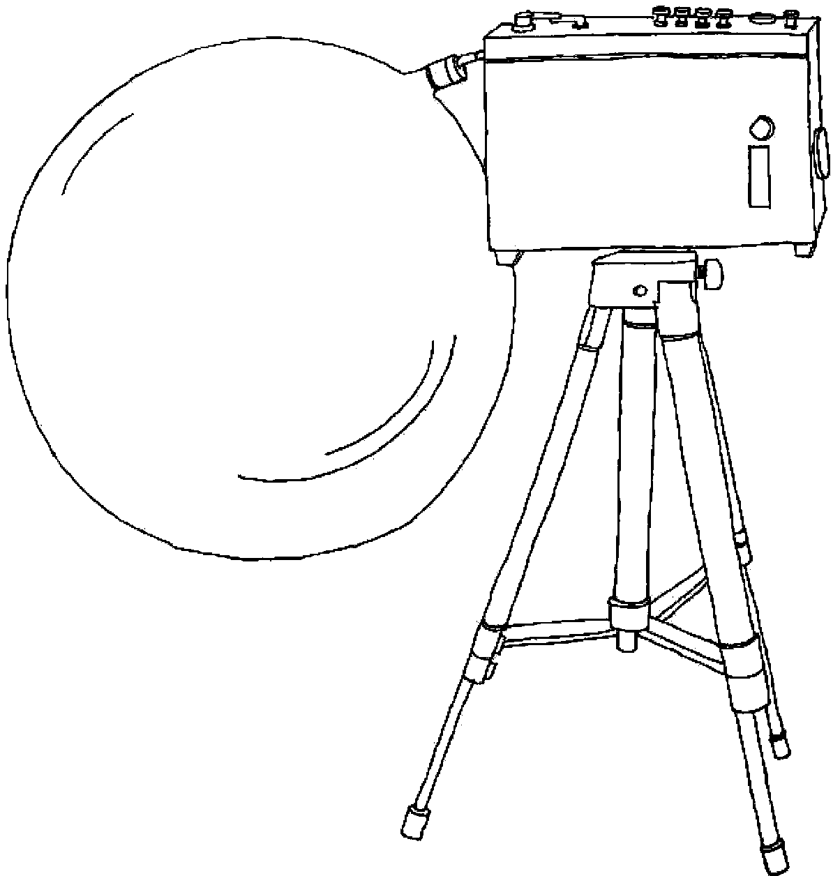 Automatic ventilation type balloon emanometer