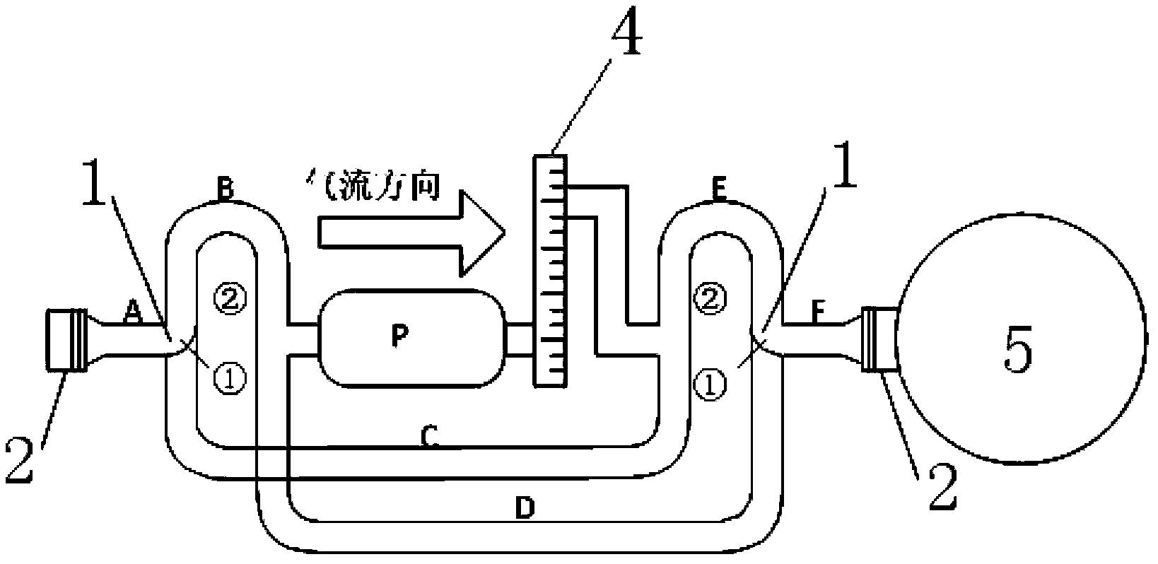 Automatic ventilation type balloon emanometer