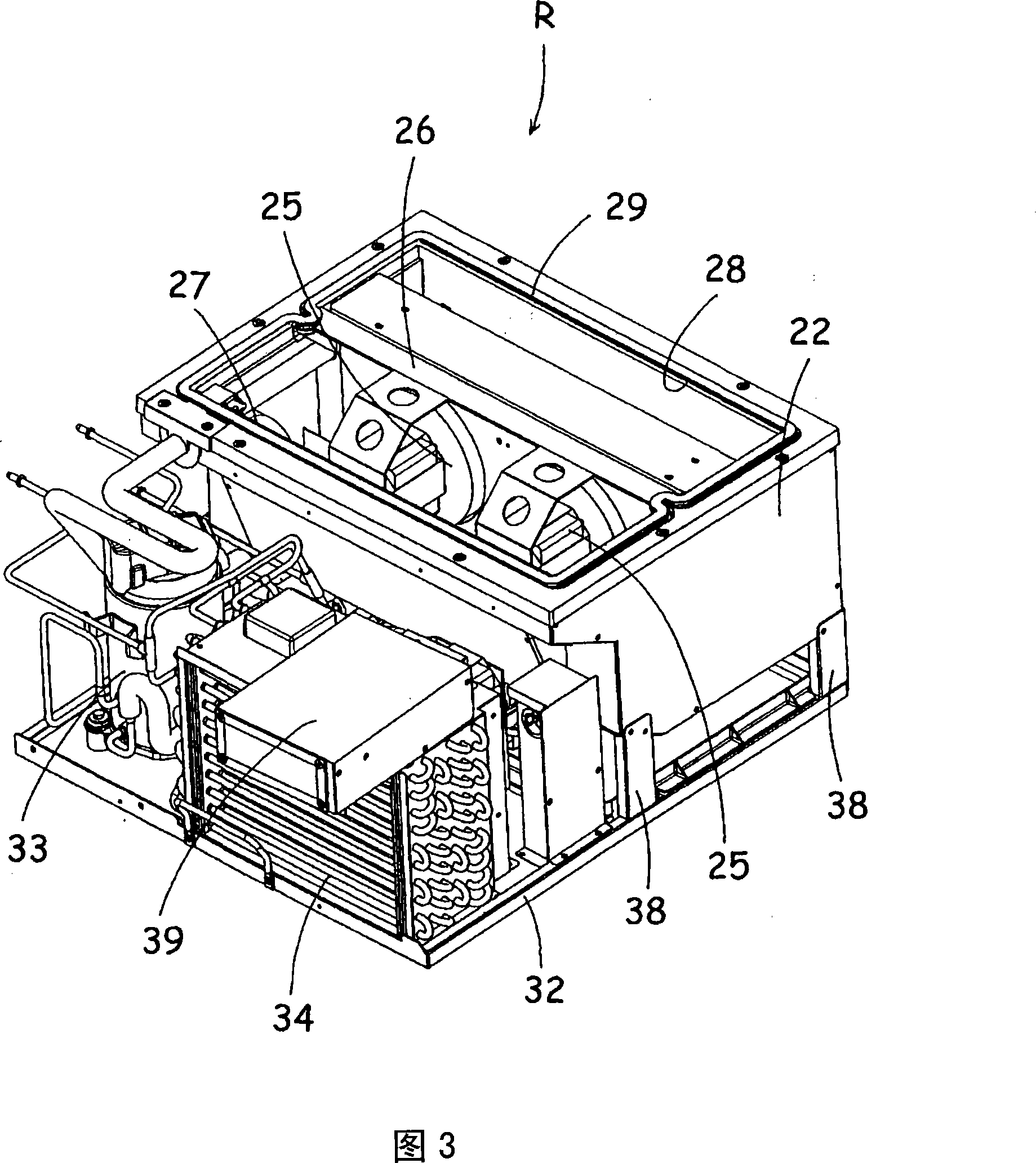 Electric mounting box and cooling storage