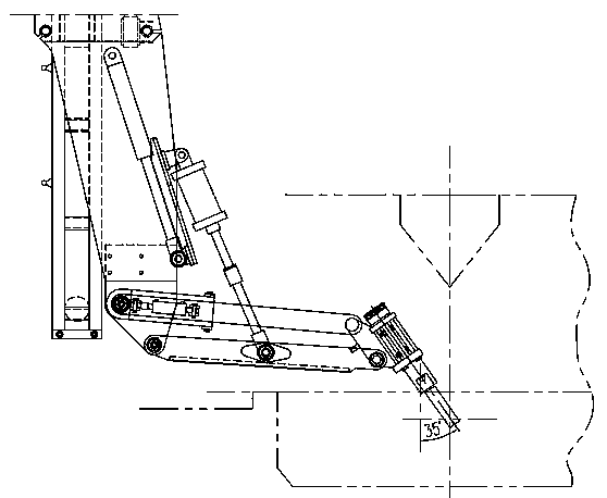 Multifunctional four-connection-rod crust breaker