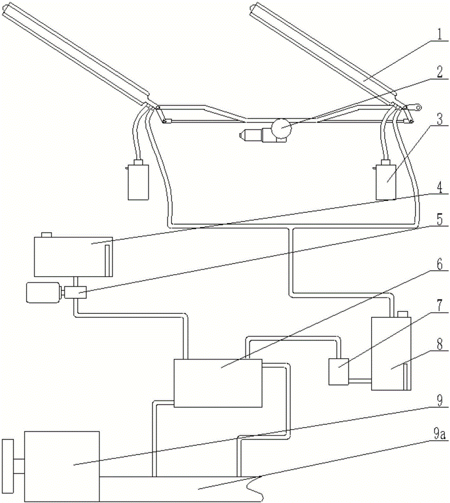 Novel automobile windscreen wiper system