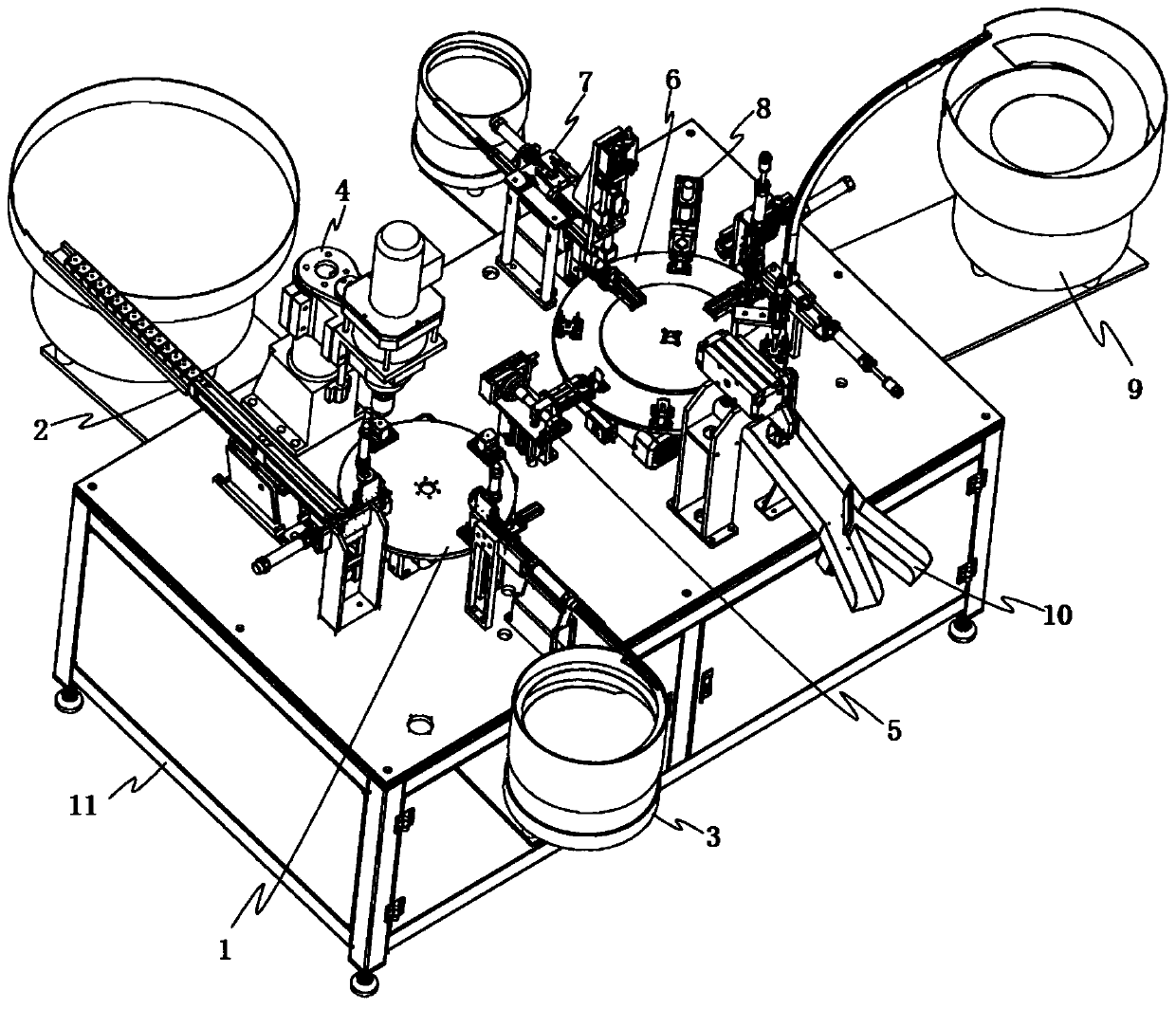 An assembly machine for sheet metal connectors