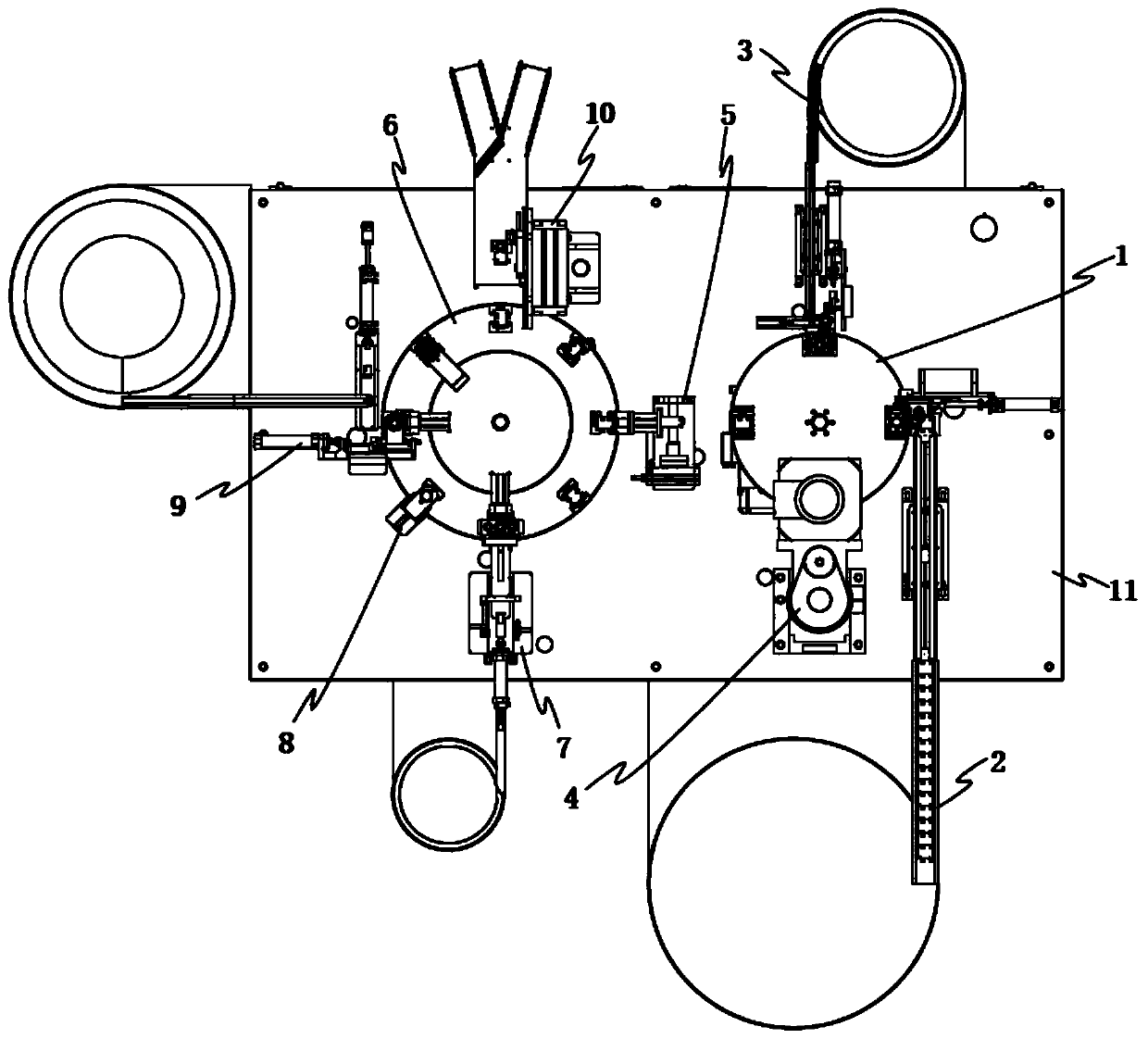 An assembly machine for sheet metal connectors