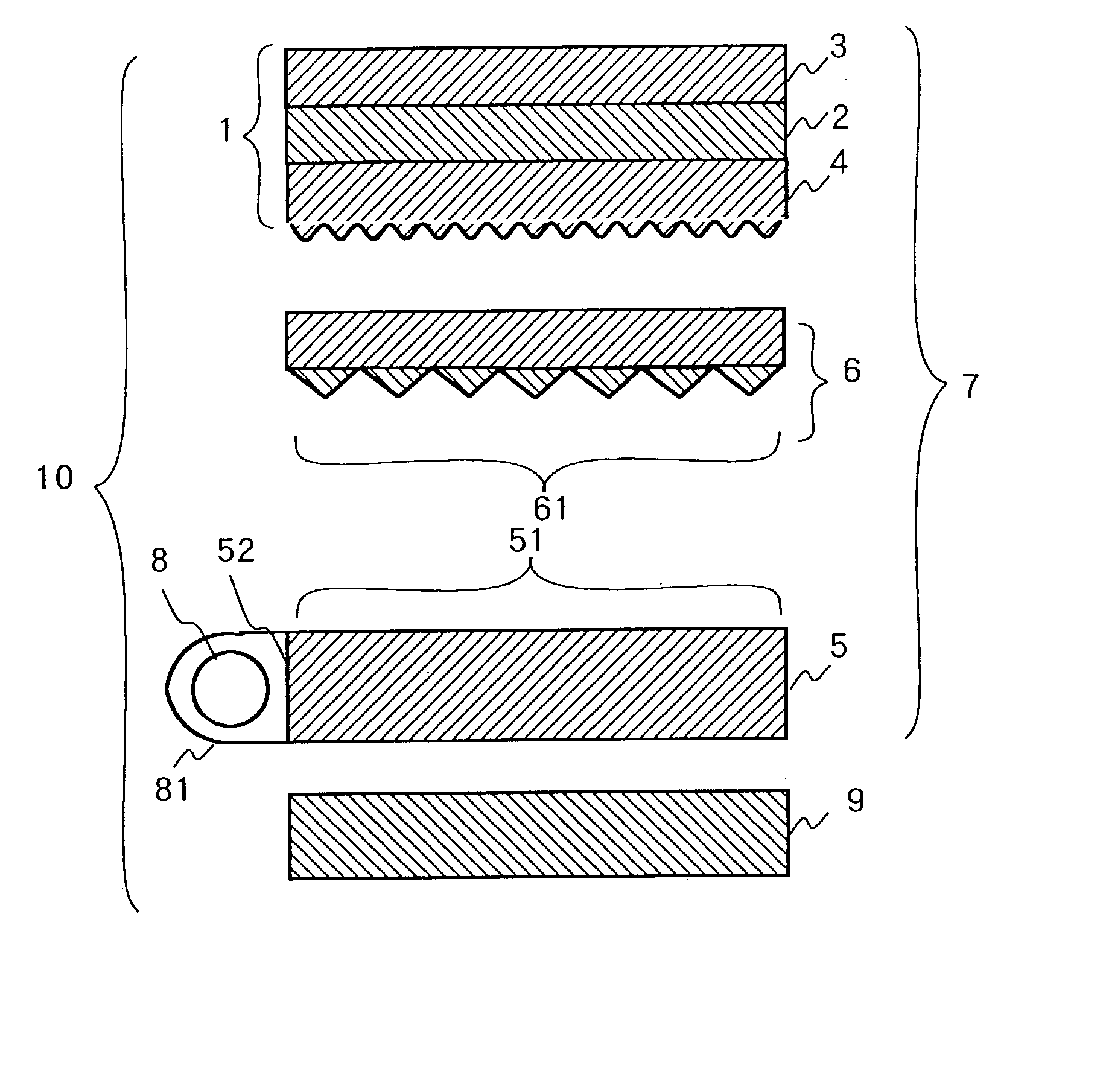 Light diffusive sheet and area light source element using the same