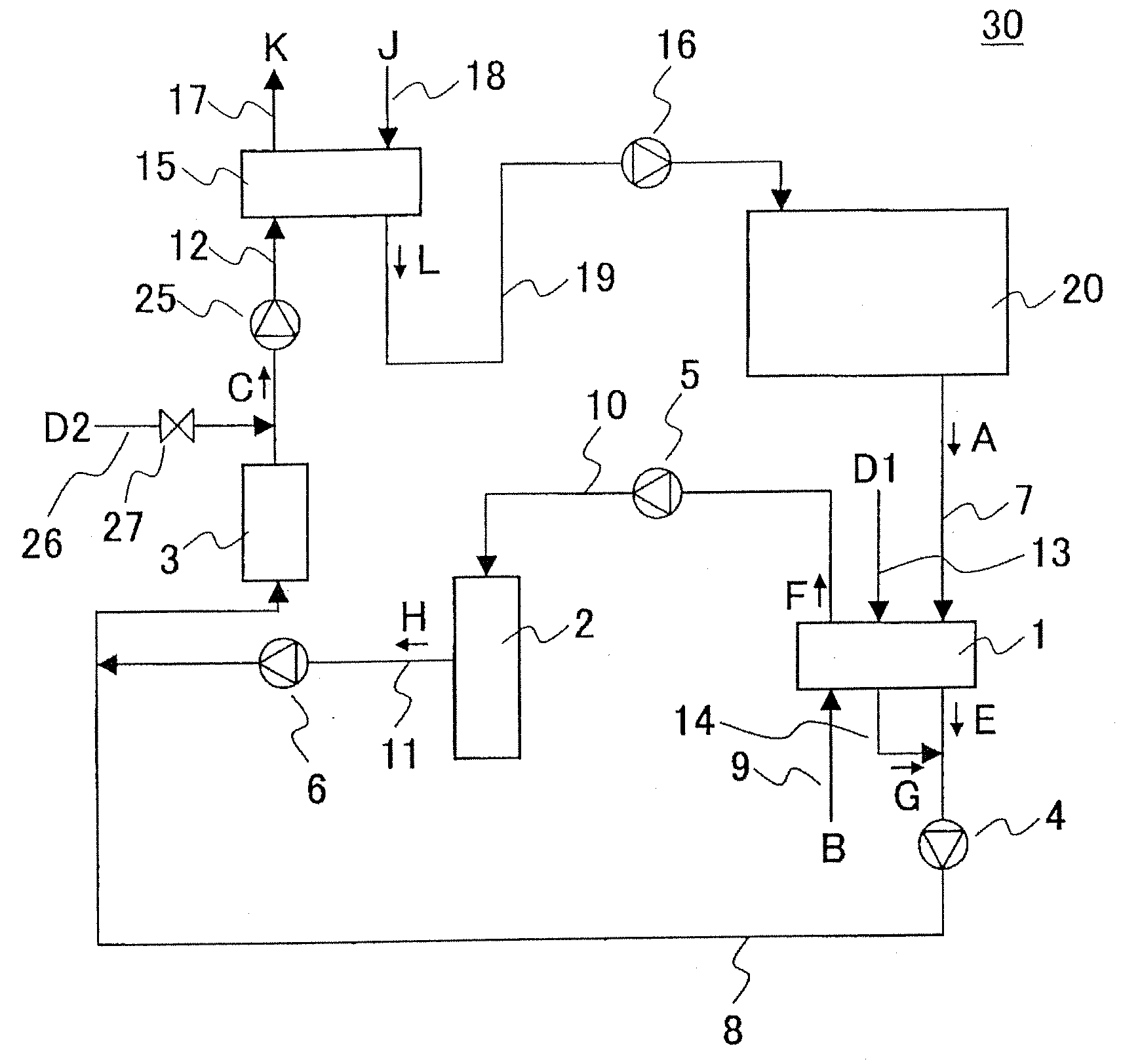 Method for processing organic solvent-containing air