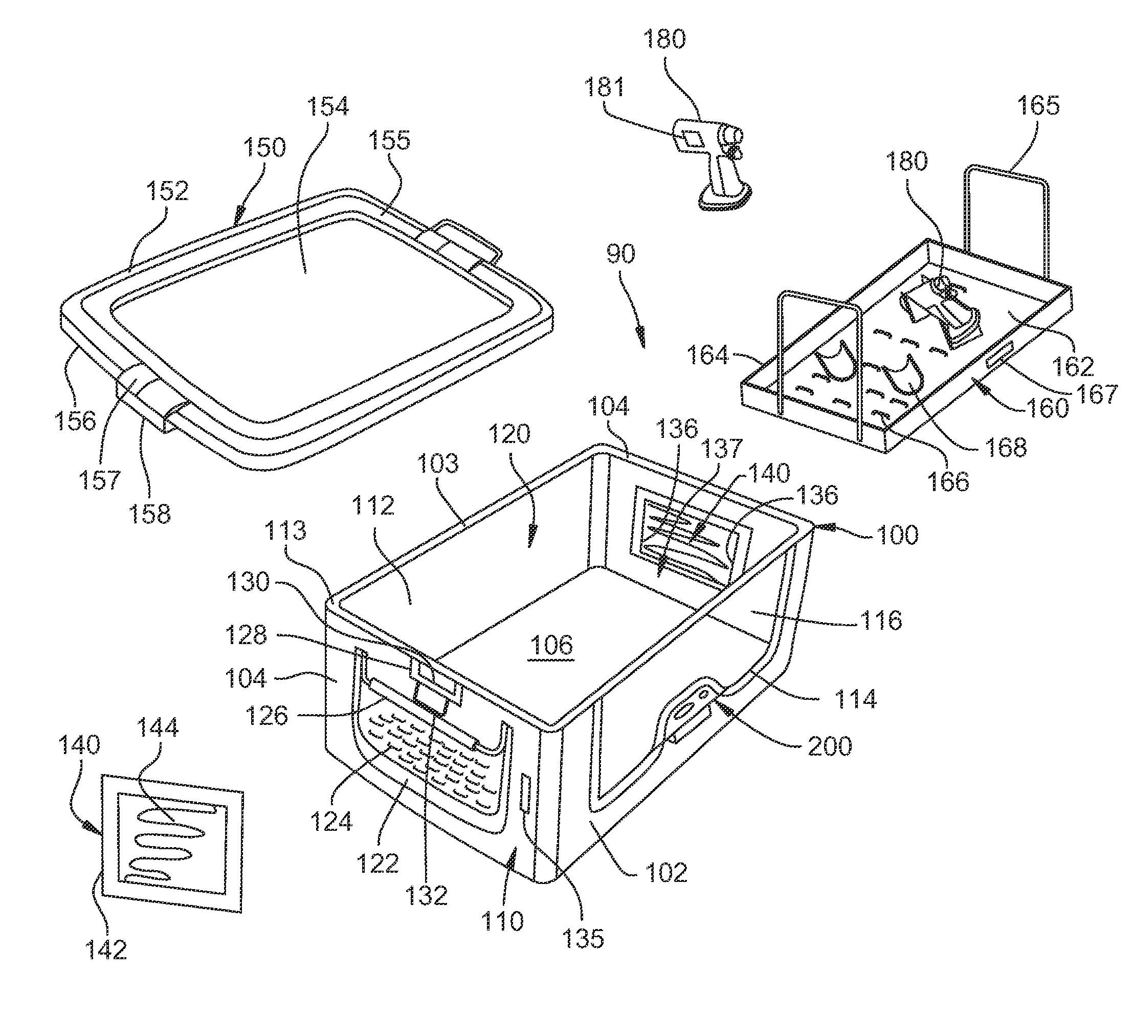 Sterilization container capable of providing an indication regarding whether or not surgical instruments sterilized in the container were properly sterilized