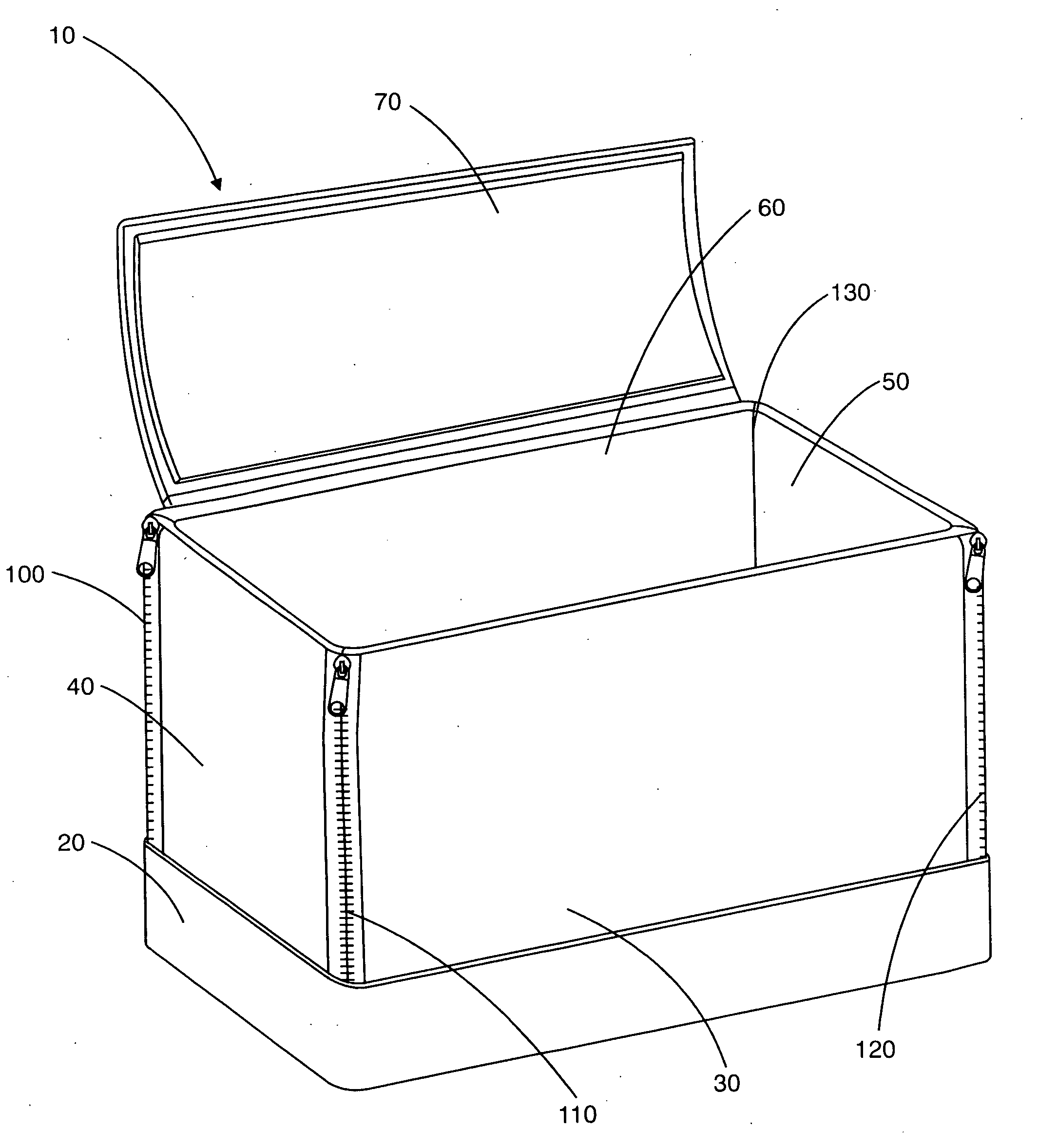 Stowable cooler