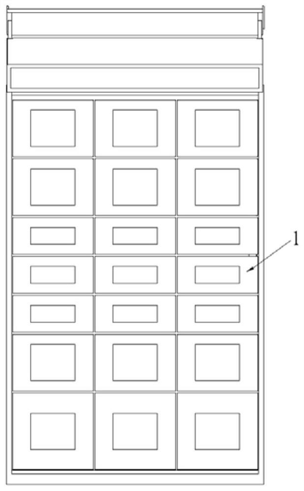 A cooling and heating conversion box for a lattice cabinet