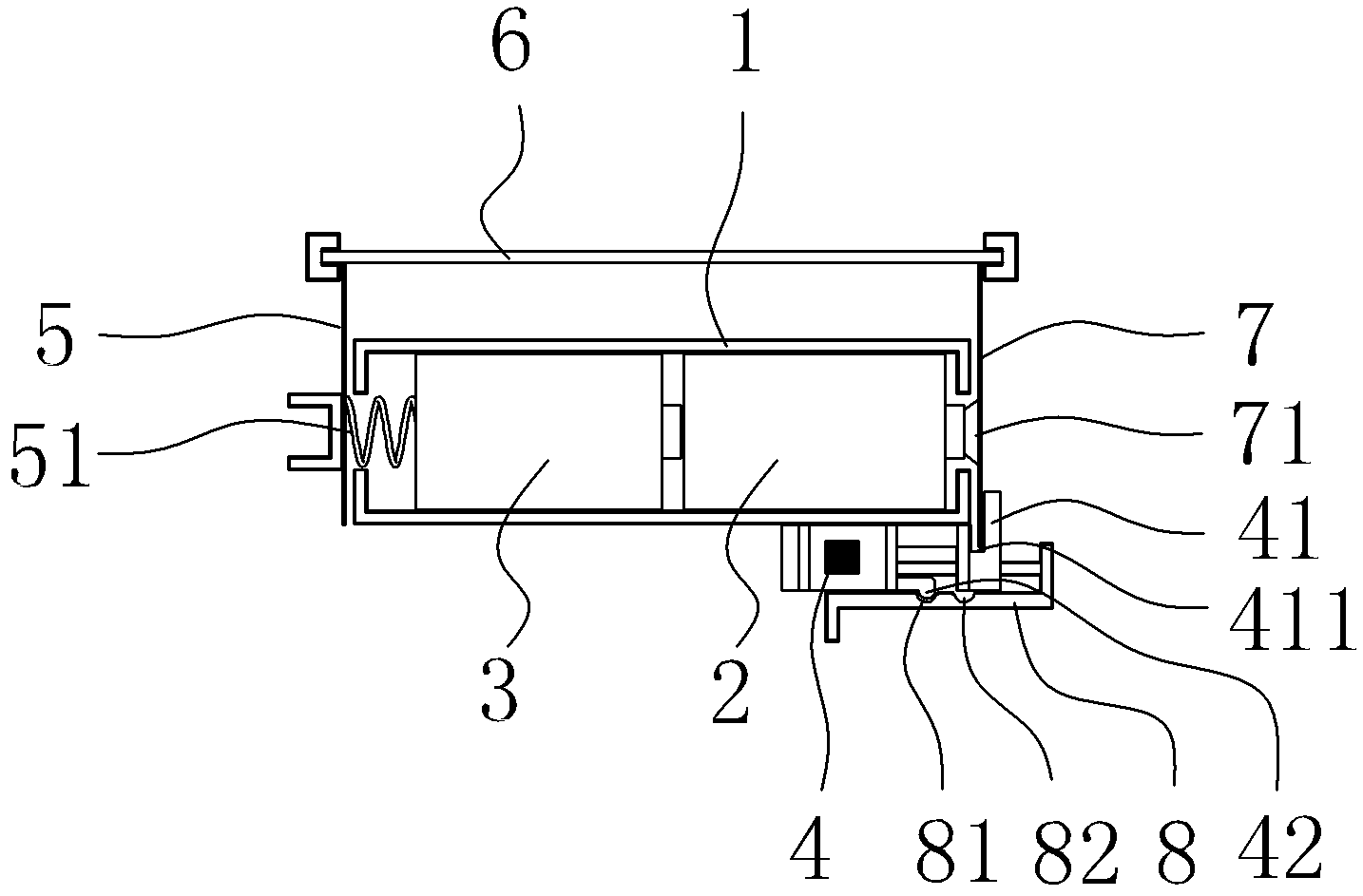 Switch gear of small-sized electronic product