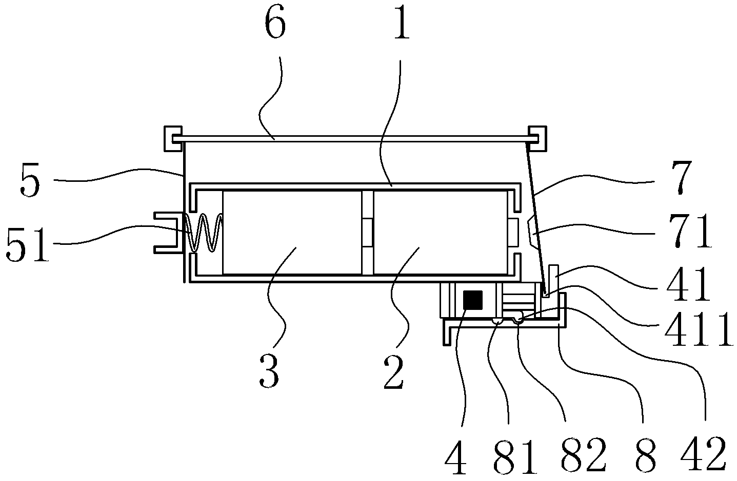 Switch gear of small-sized electronic product