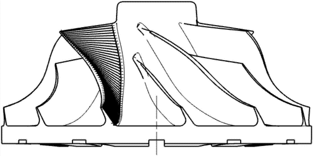 Process method for reducing impeller blade side milling machining deformation errors