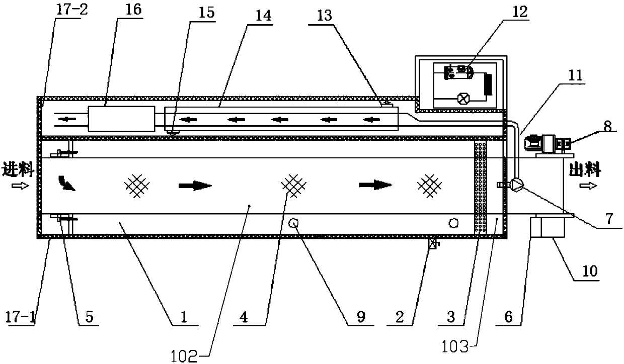 A kind of liquid ice precooling device for agricultural products