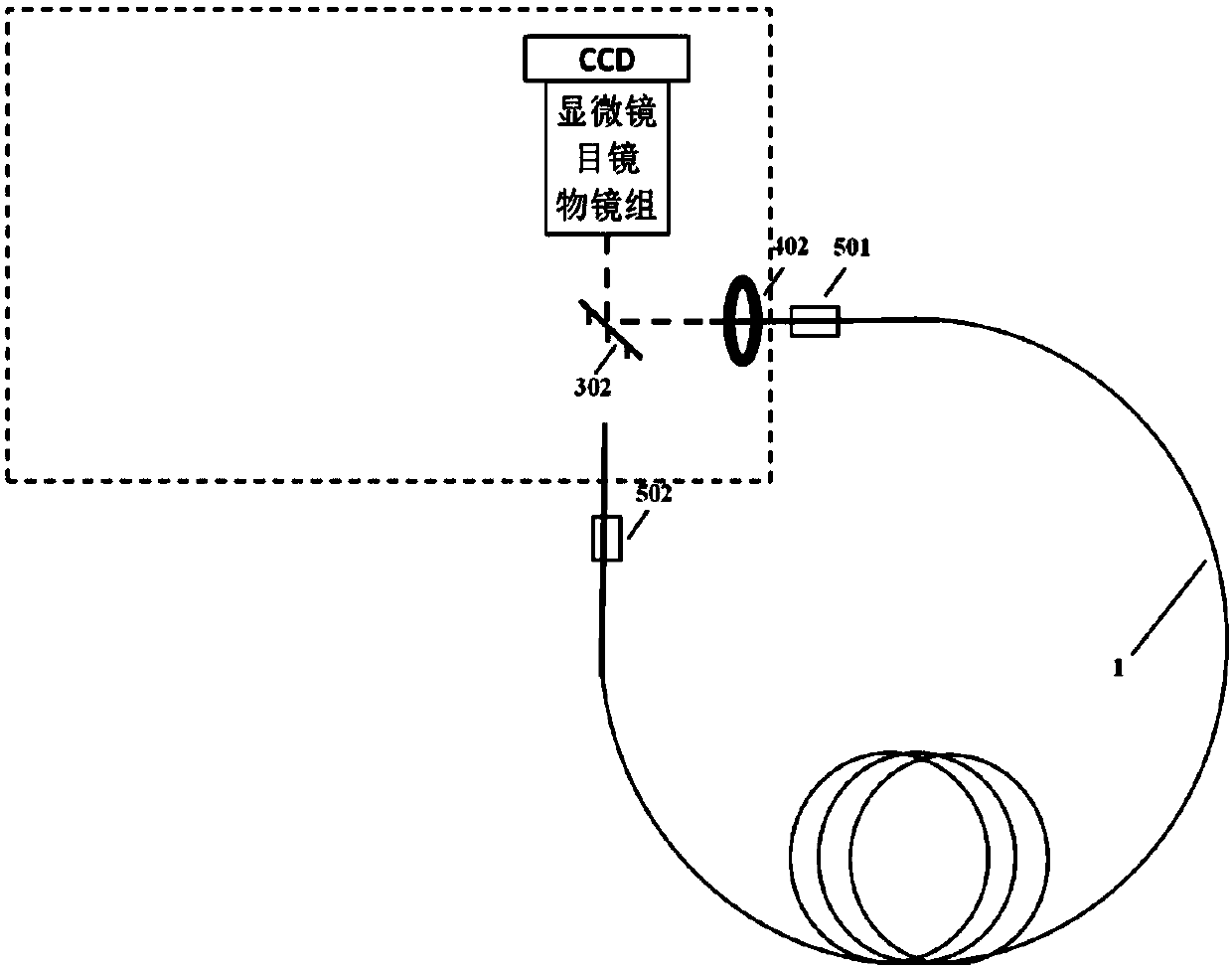 Fiber geometrical parameter and attenuation coefficient integrated test system