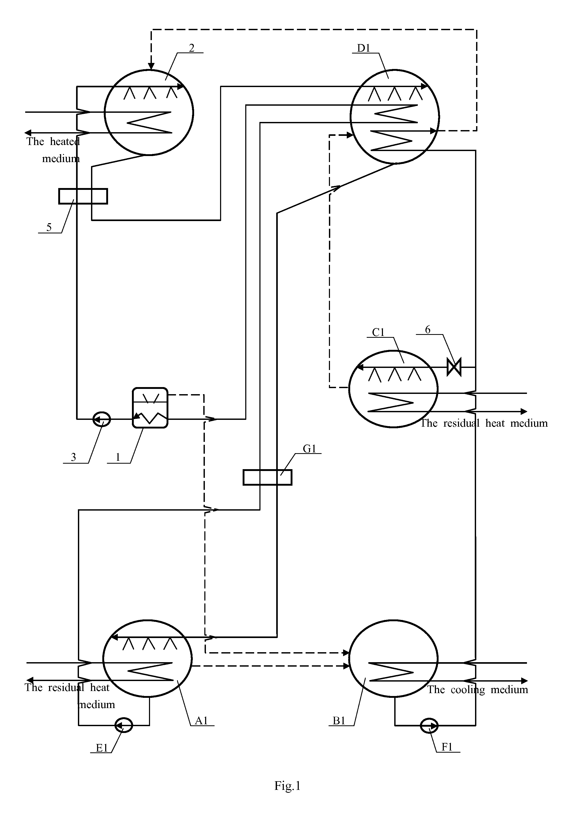 Method to improve heating temperature of heat pump and second-type high temperature absorption heat pump