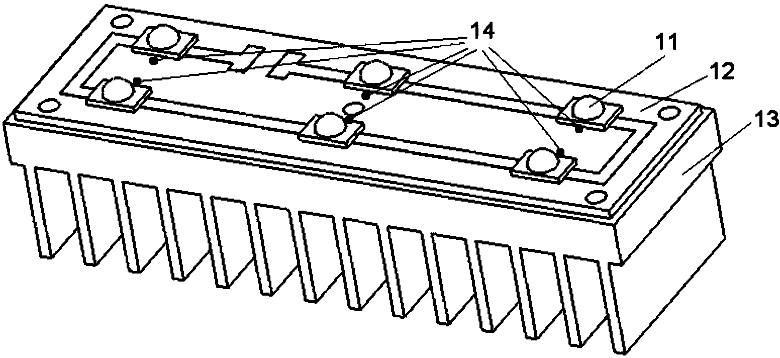 Method and system for measuring entire thermal resistance of LED (light emitting diode) radiating module