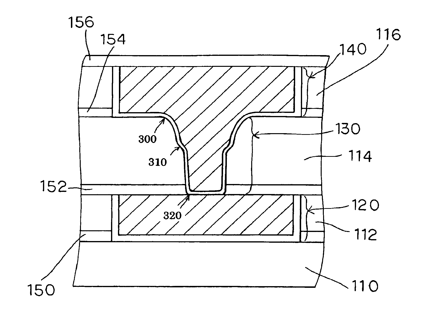 Semiconductor device with interconnection structure for reducing stress migration