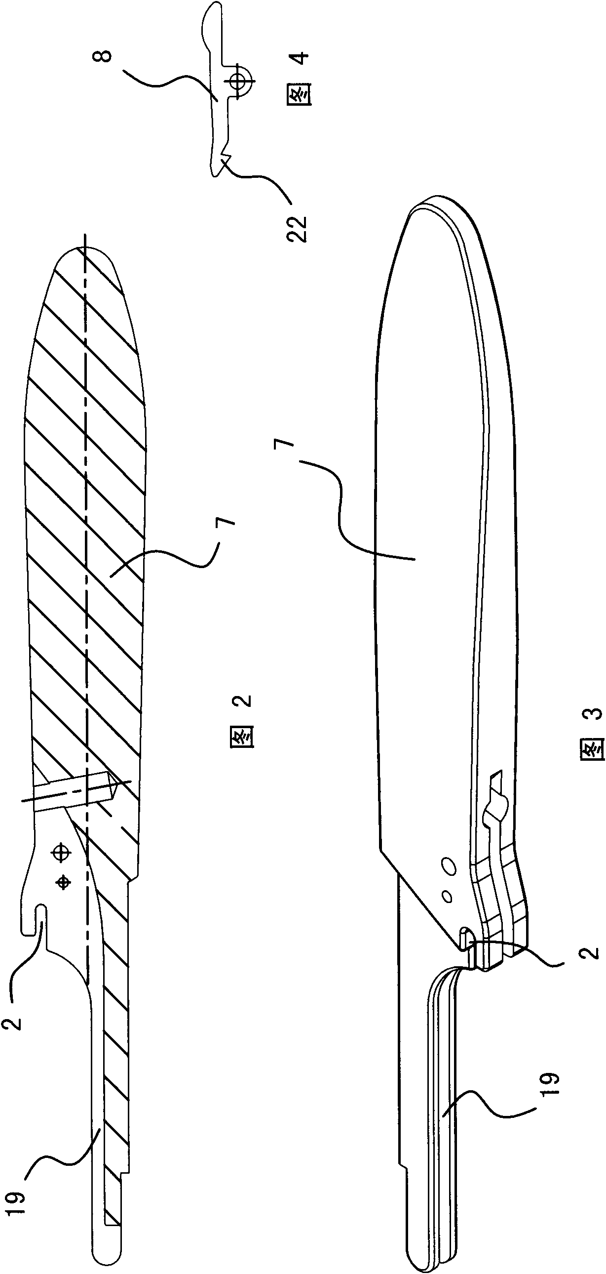 Safe scalpel with assembled steel handle