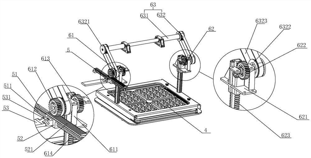 Oven with position-adjustable baking tray