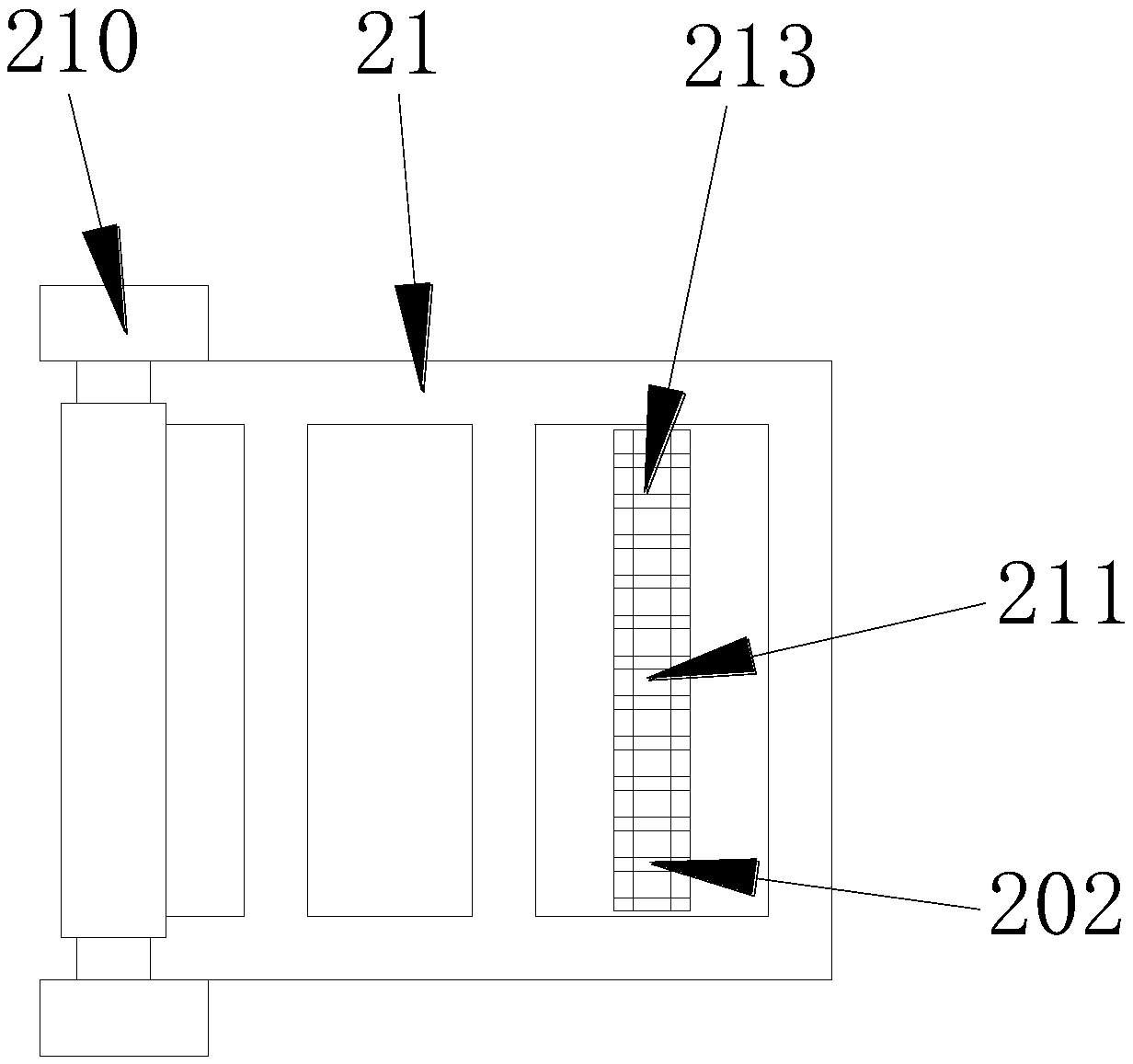 Supporting structure improved power box based on tension-enhanced compactness