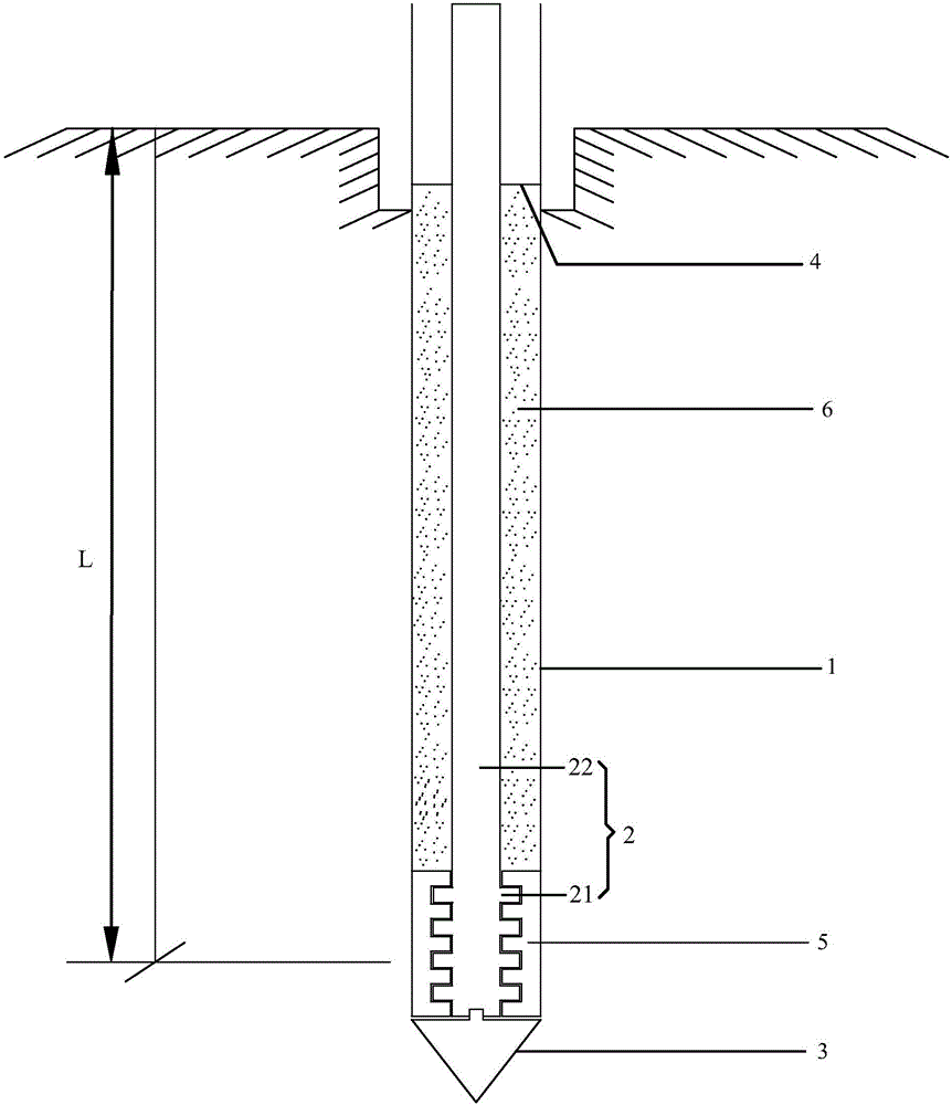 Settlement point device capable of resisting frost heaving and thawing settlement of soil body and soil body monitoring method