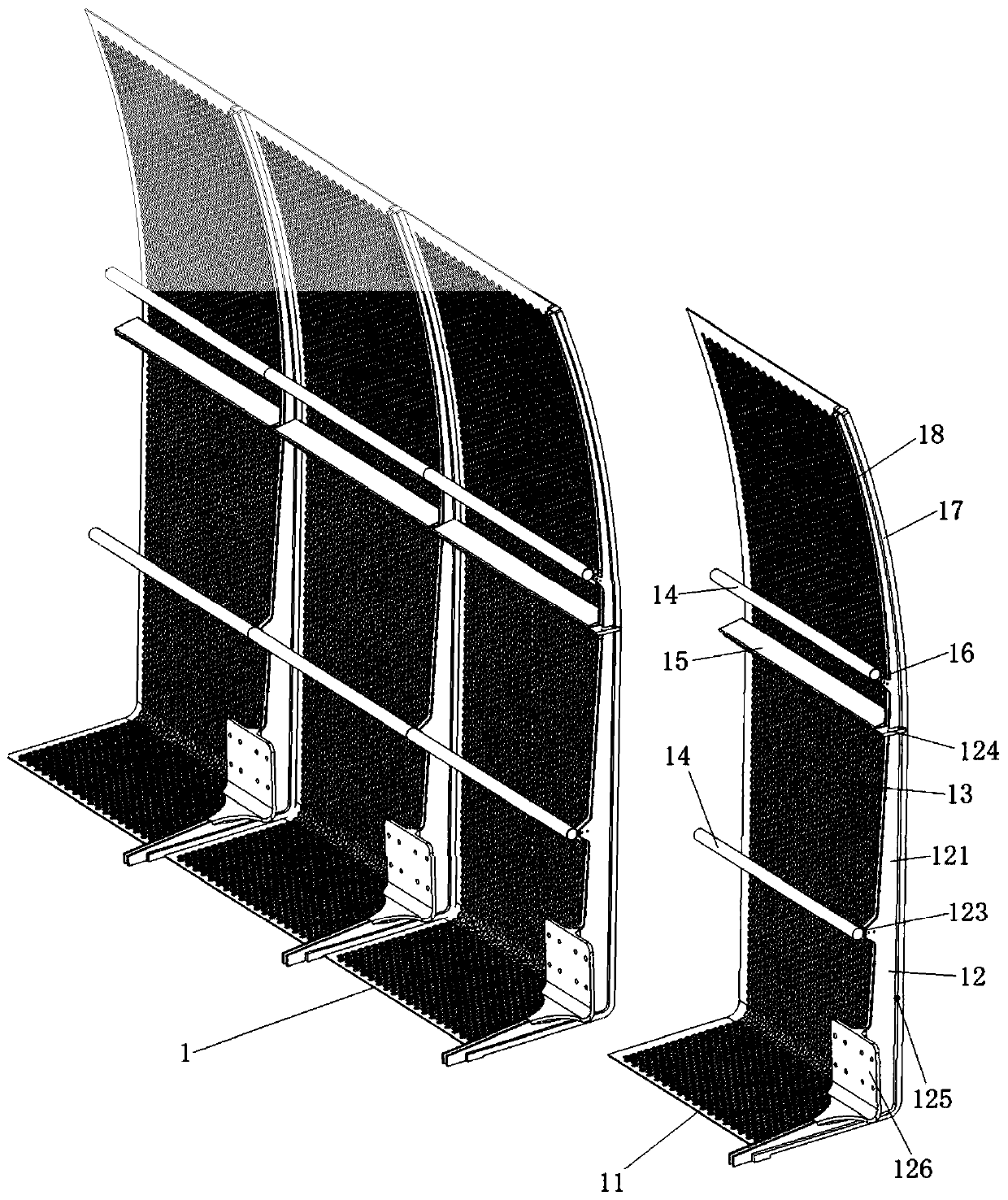 Bridge assembly type handrail special for pedestrian overcrossings and bicycles