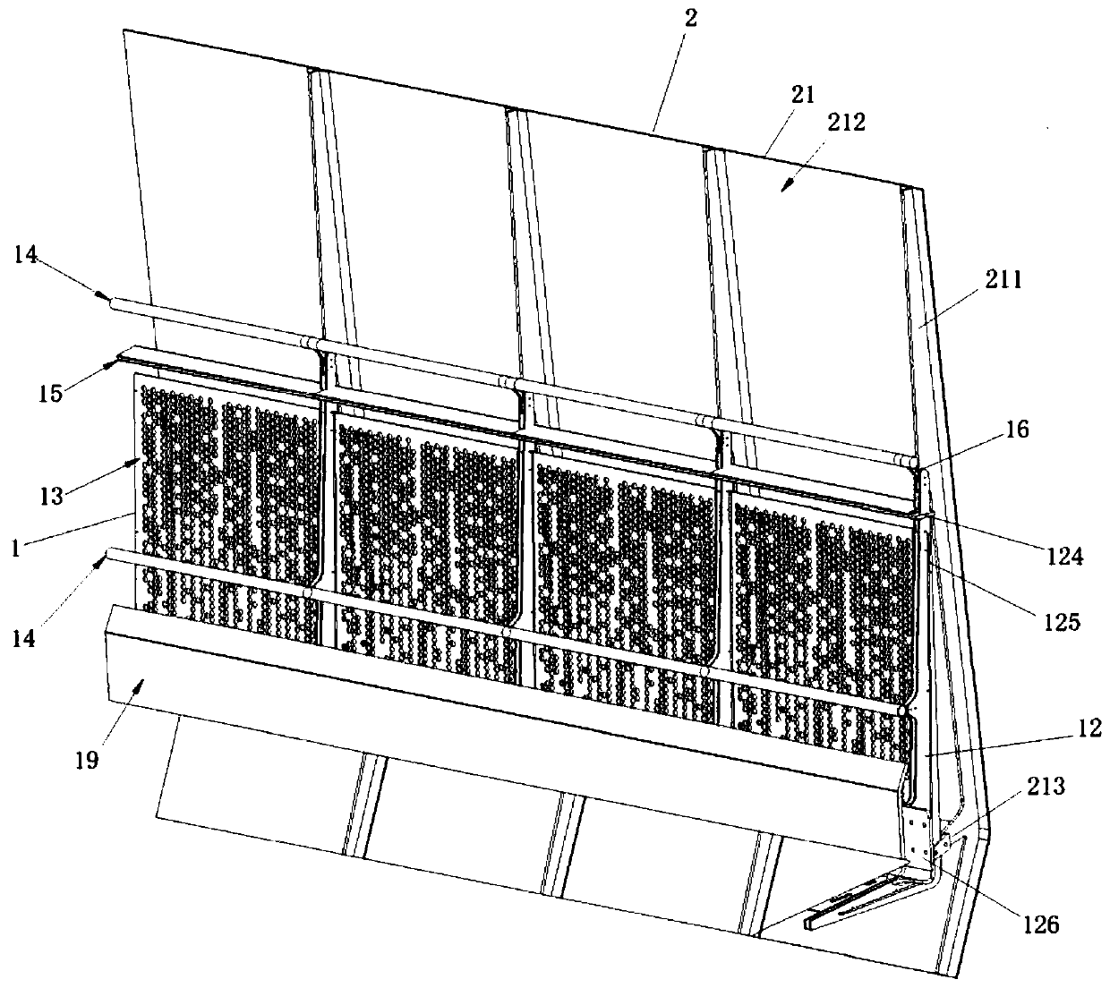 Bridge assembly type handrail special for pedestrian overcrossings and bicycles