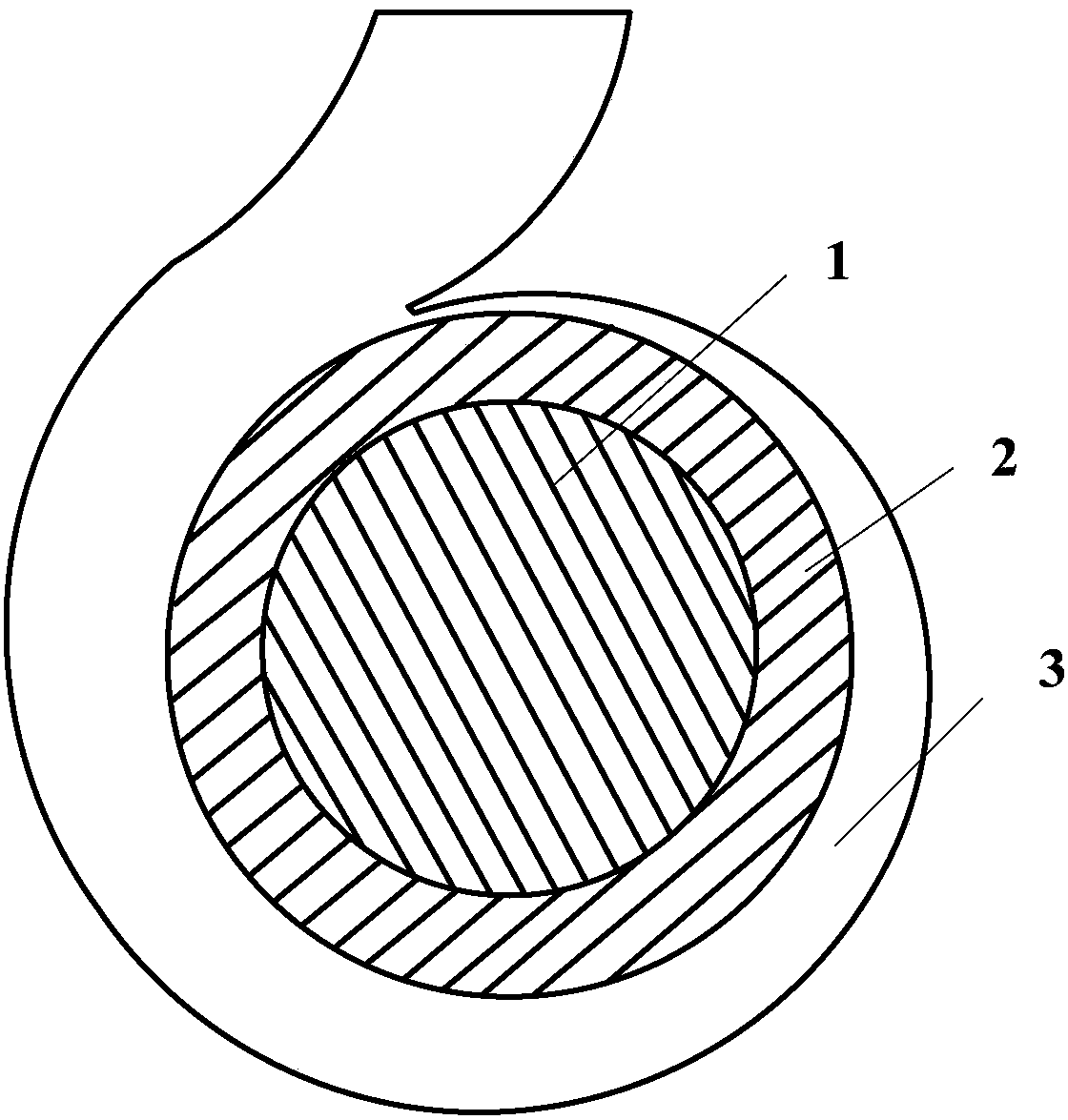 Centrifugal pump with double-layer guide vane blades