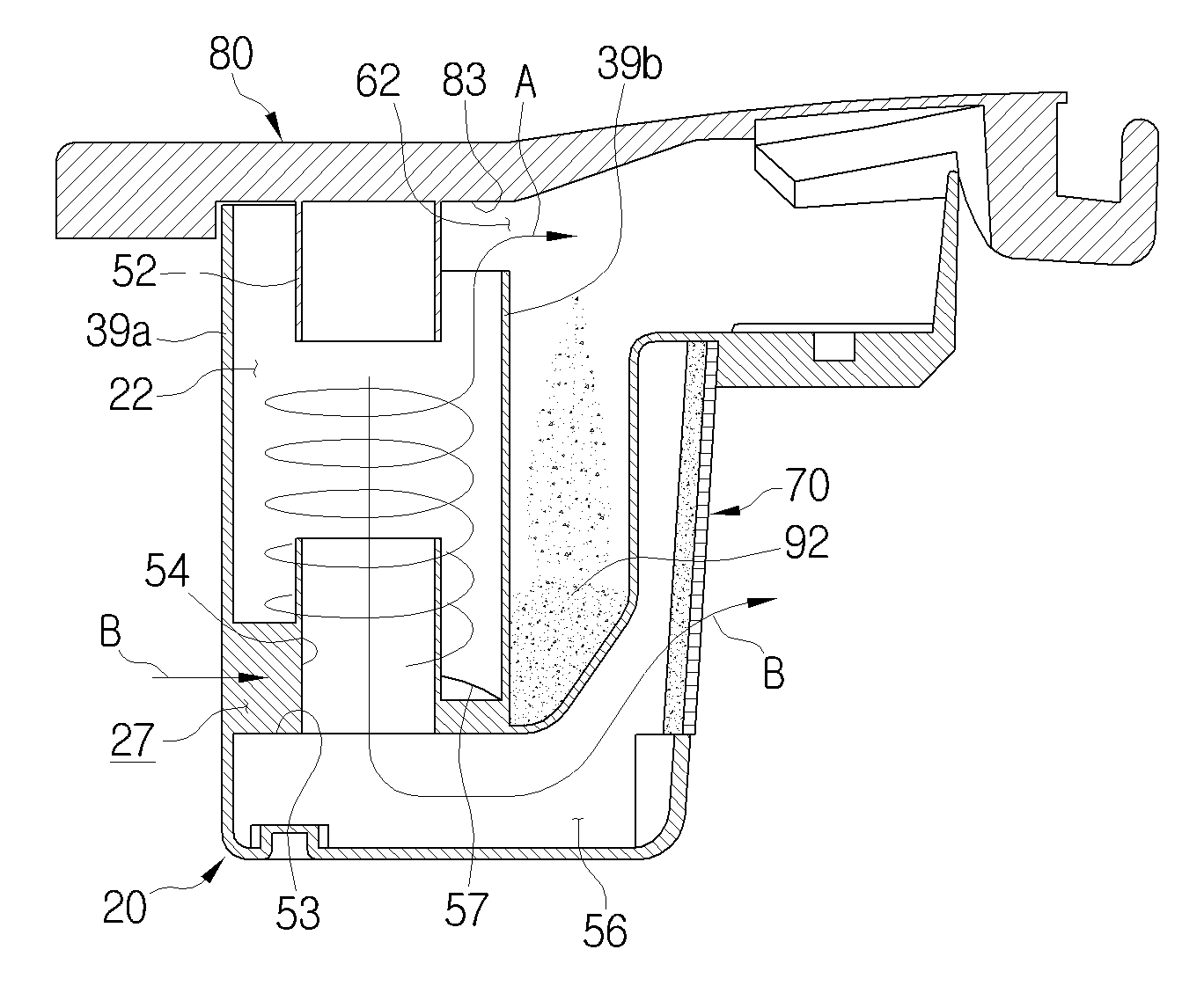 Dual cyclone dust-collecting apparatus vacuum cleaner