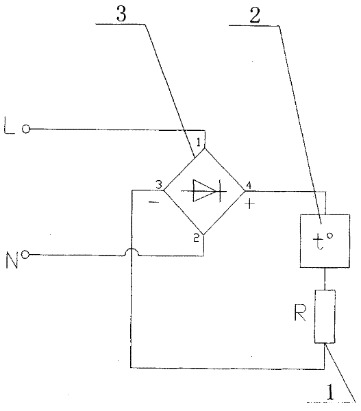 Direct current supply geothermal heating device