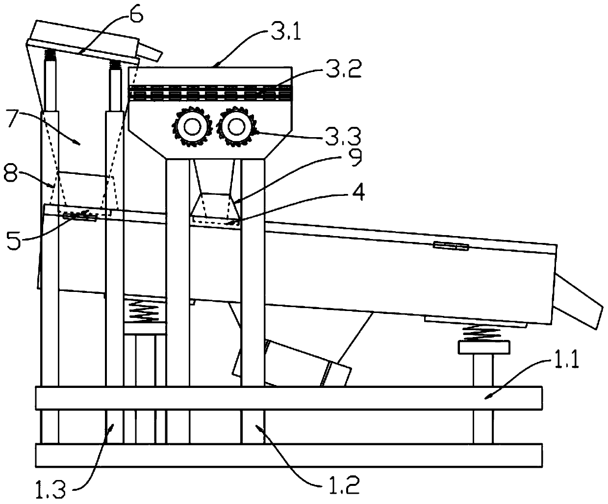 coal crushing and screening machine