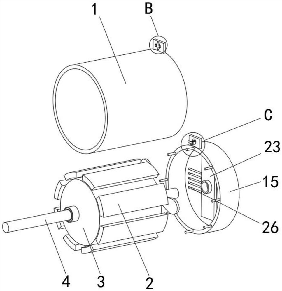 Outer rotor motor for belt conveyor