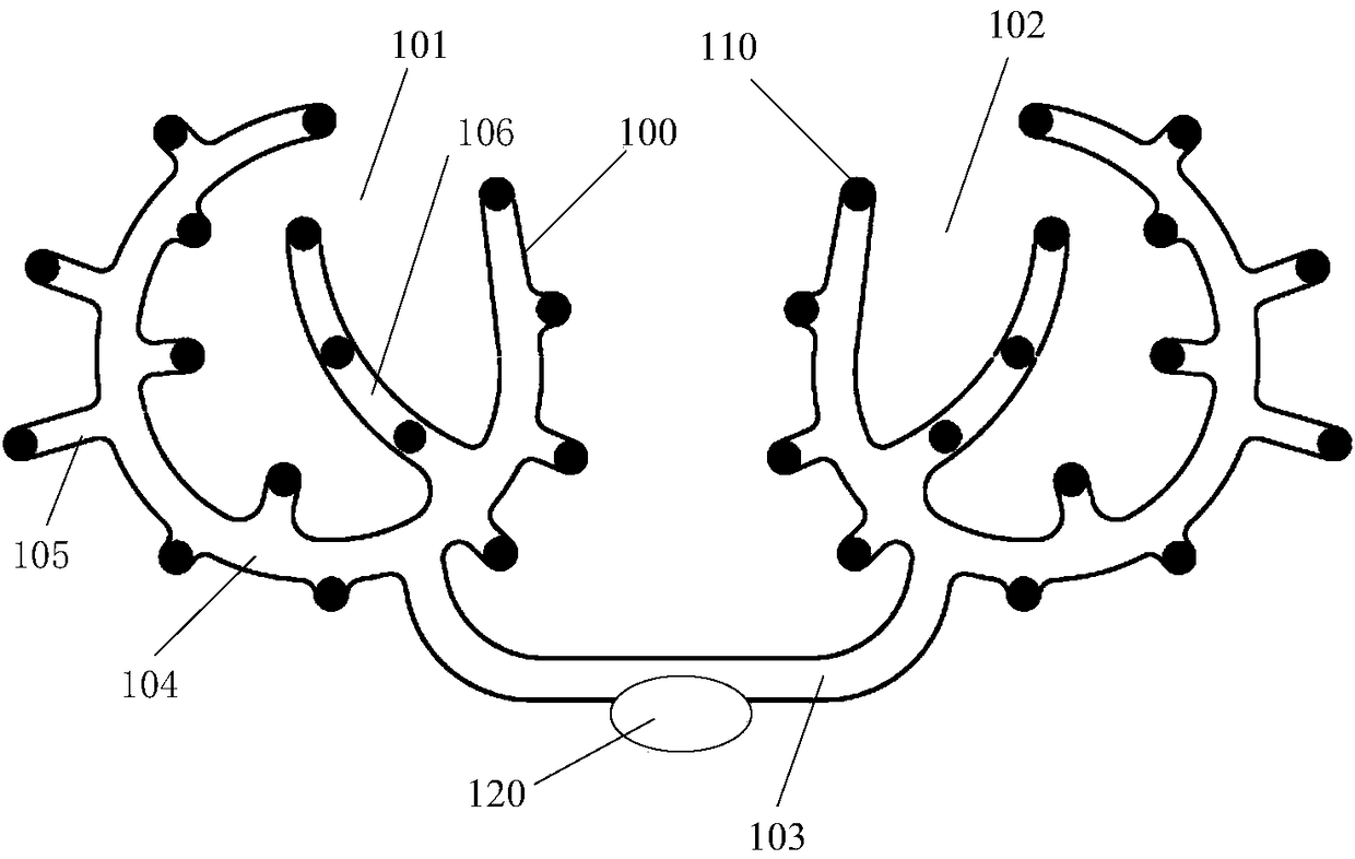 Separate type infrared detection device and smart underwear