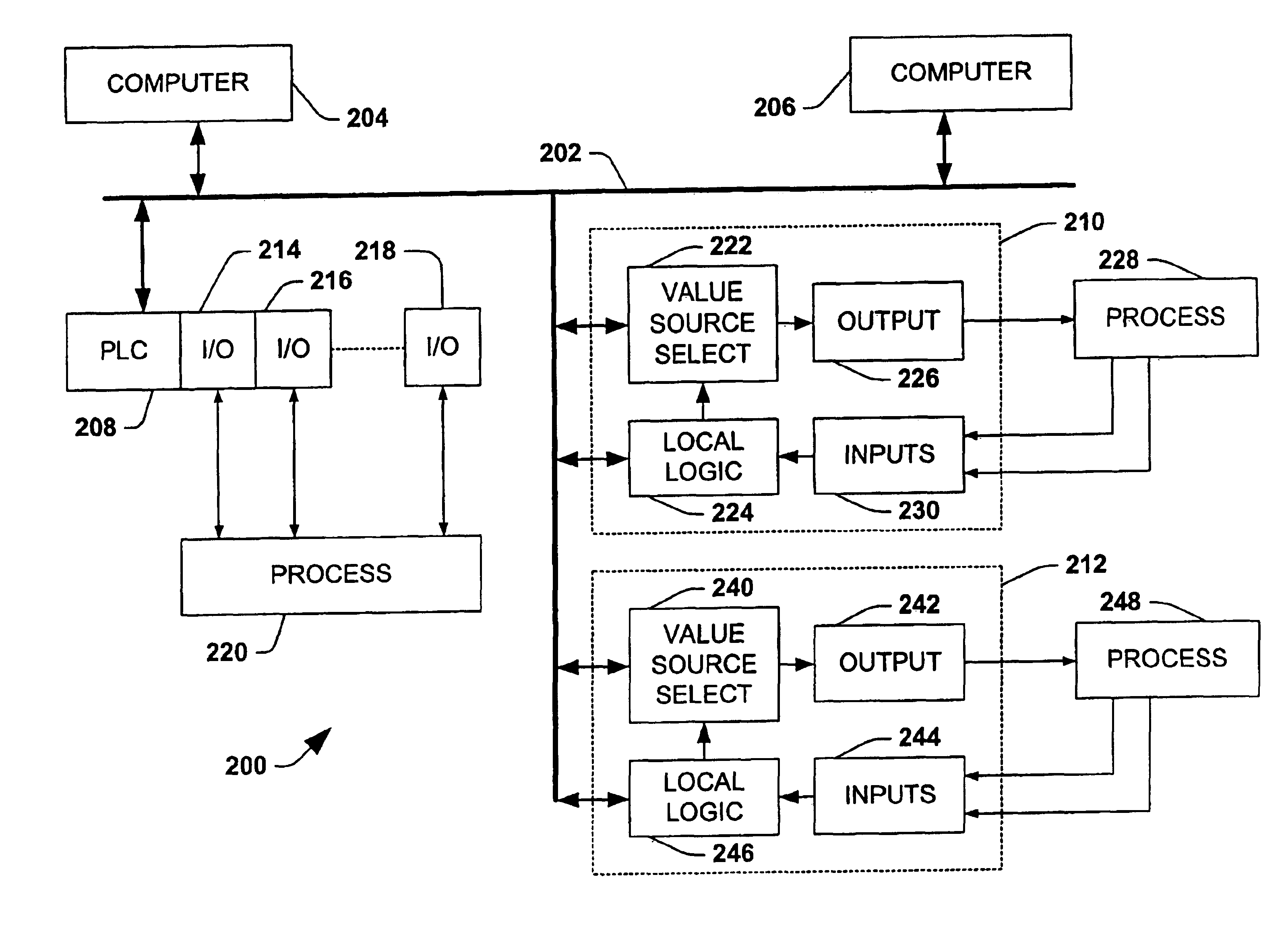 Driver board control system for modular conveyor with address-based network for inter-conveyer communication