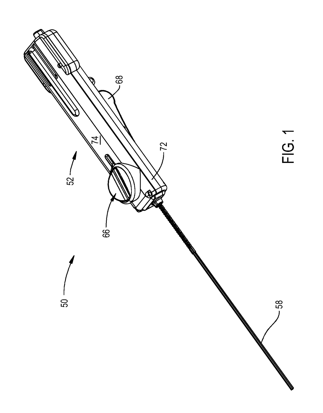 Steerable introducer assembly for first percutaneously identifying target tissue and then defining a percutaneous path to the target tissue for an implantable medical device