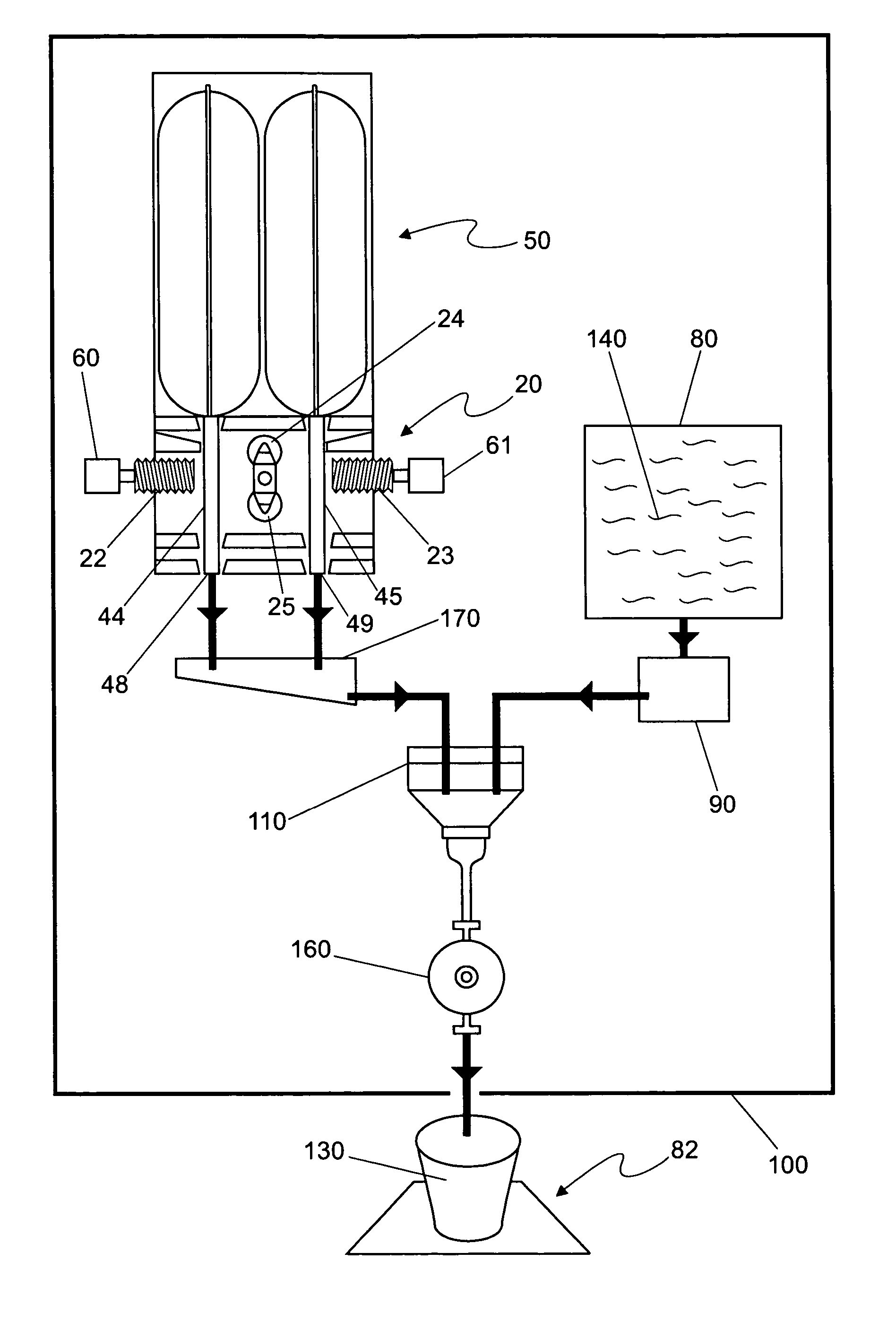 Food dispenser with pump for easy loading of containers therein