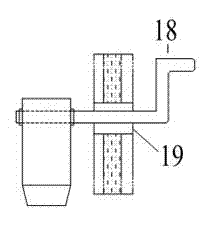 Feeding device of reinforcing particles of metallic matrix composite material cast by vacuum mixing