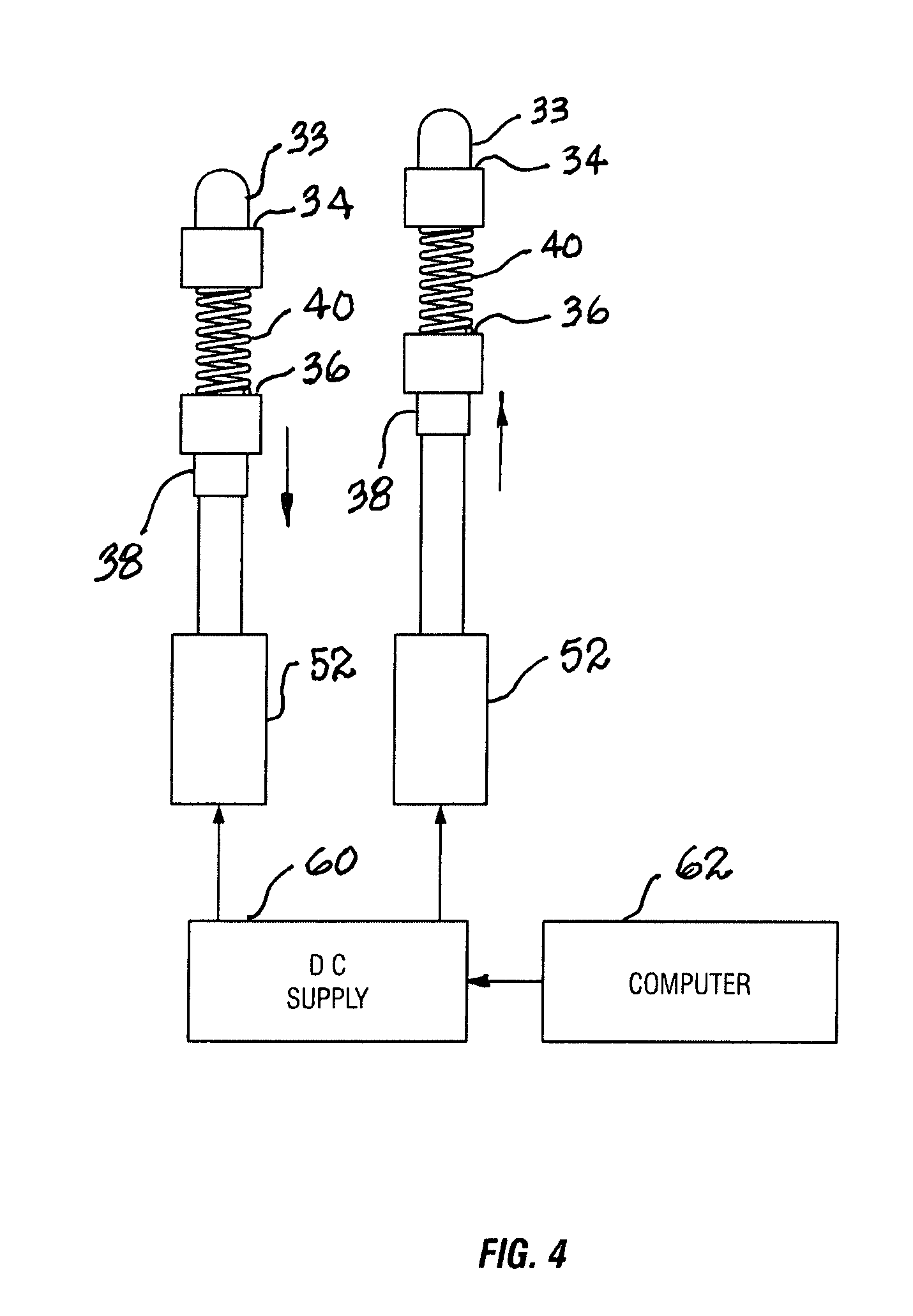 Braille module with compressible pin arrays