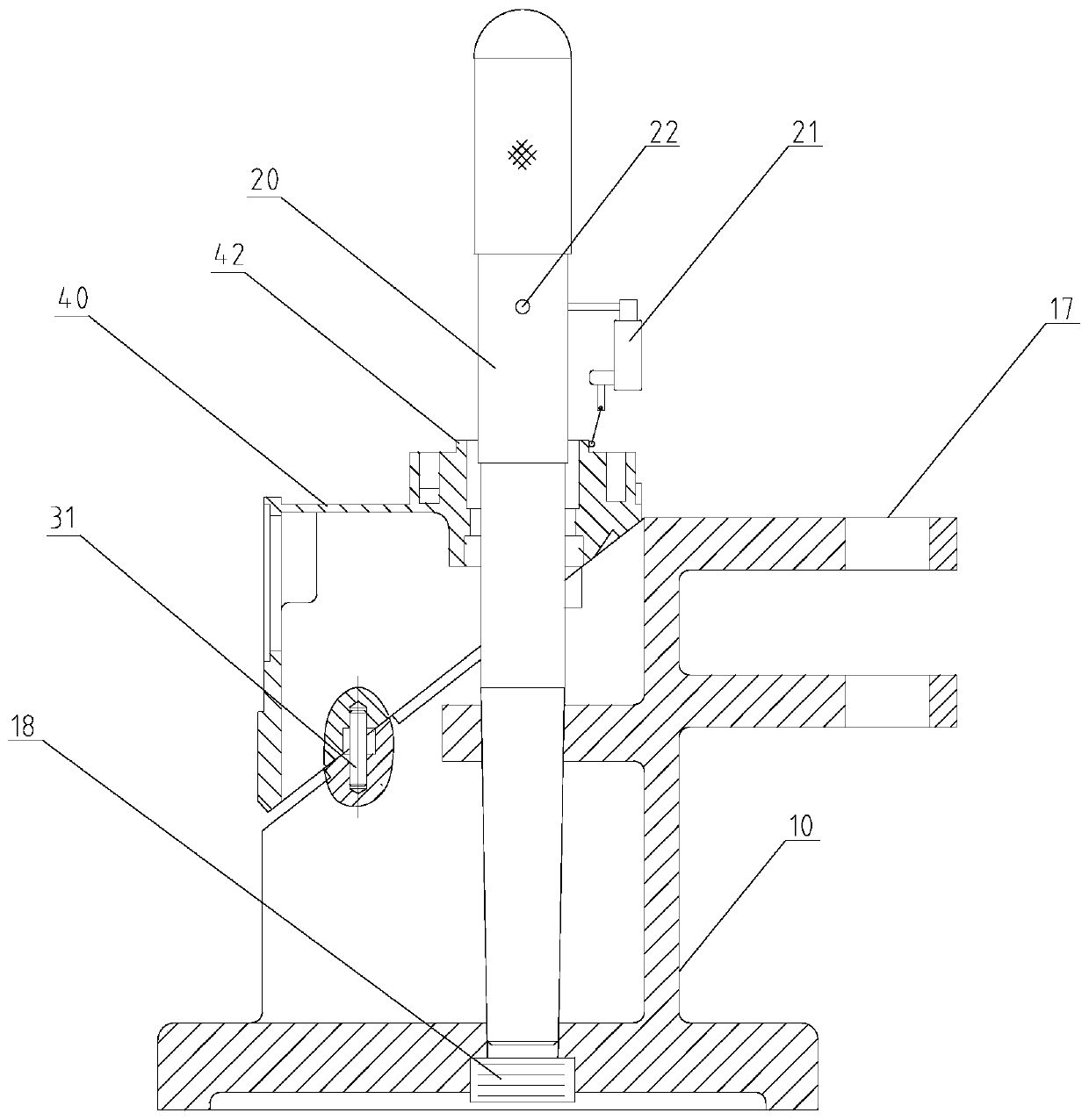 Checking fixture for wedge-shaped box cover of generator set