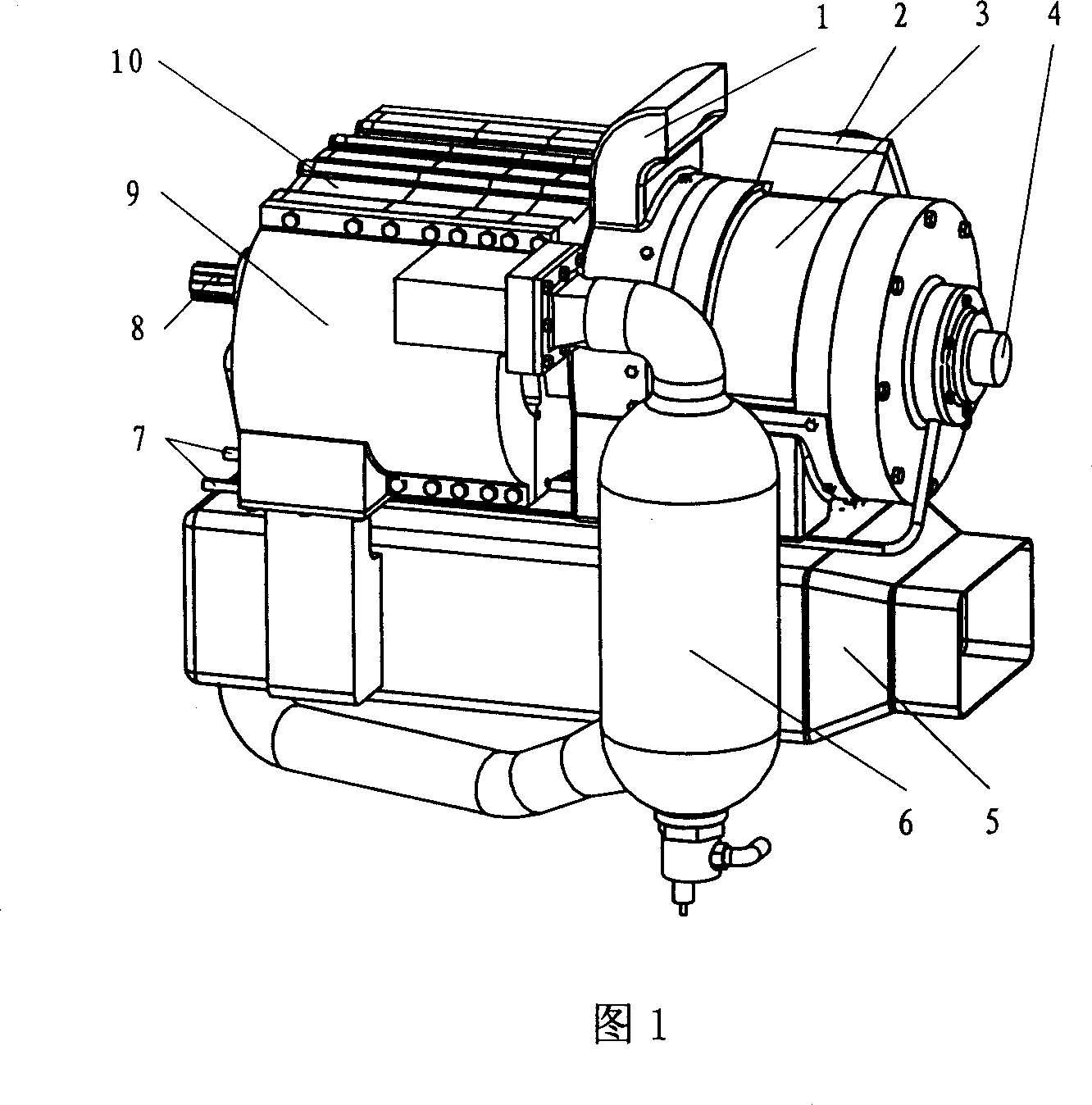 Volume type continuously burning type engine