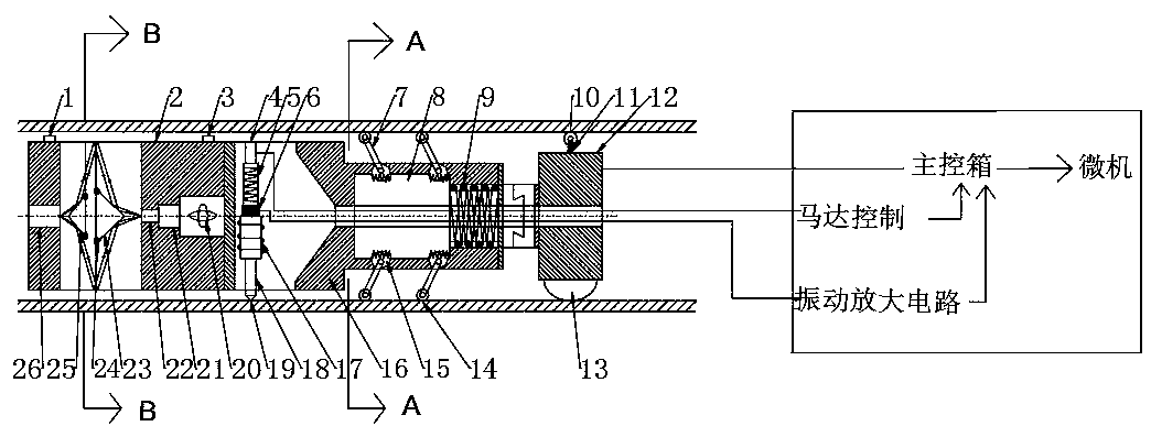 Device for detecting surface hardness of gun tube inner chamber based on robot and method