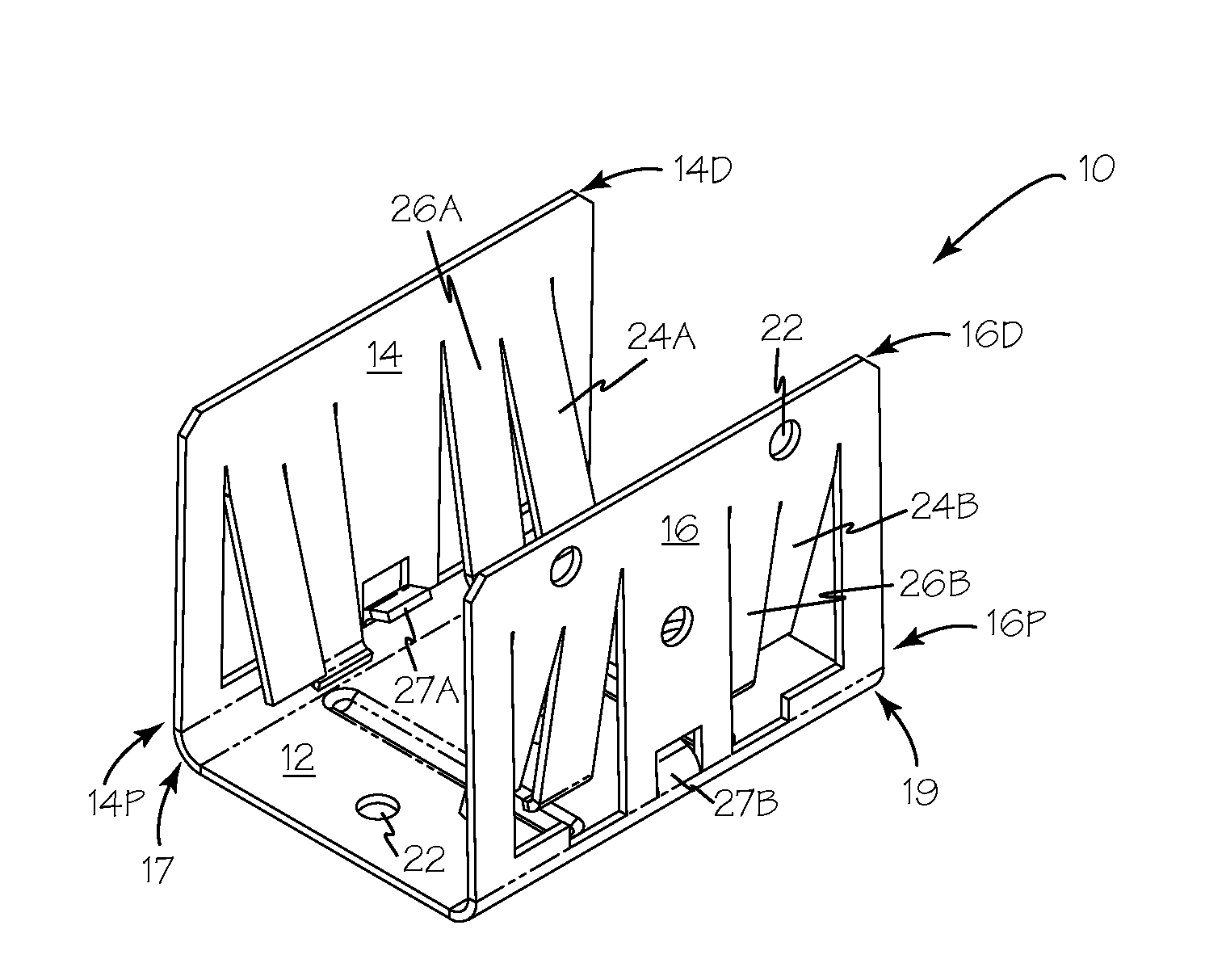 Universal metal stud clip