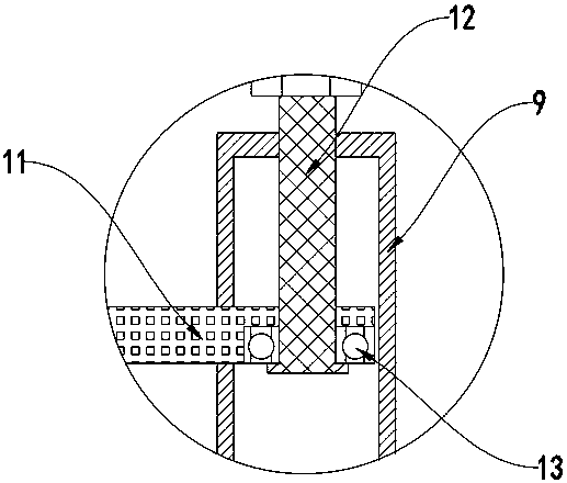 Rapid punching device for arc hole of aluminum sheet