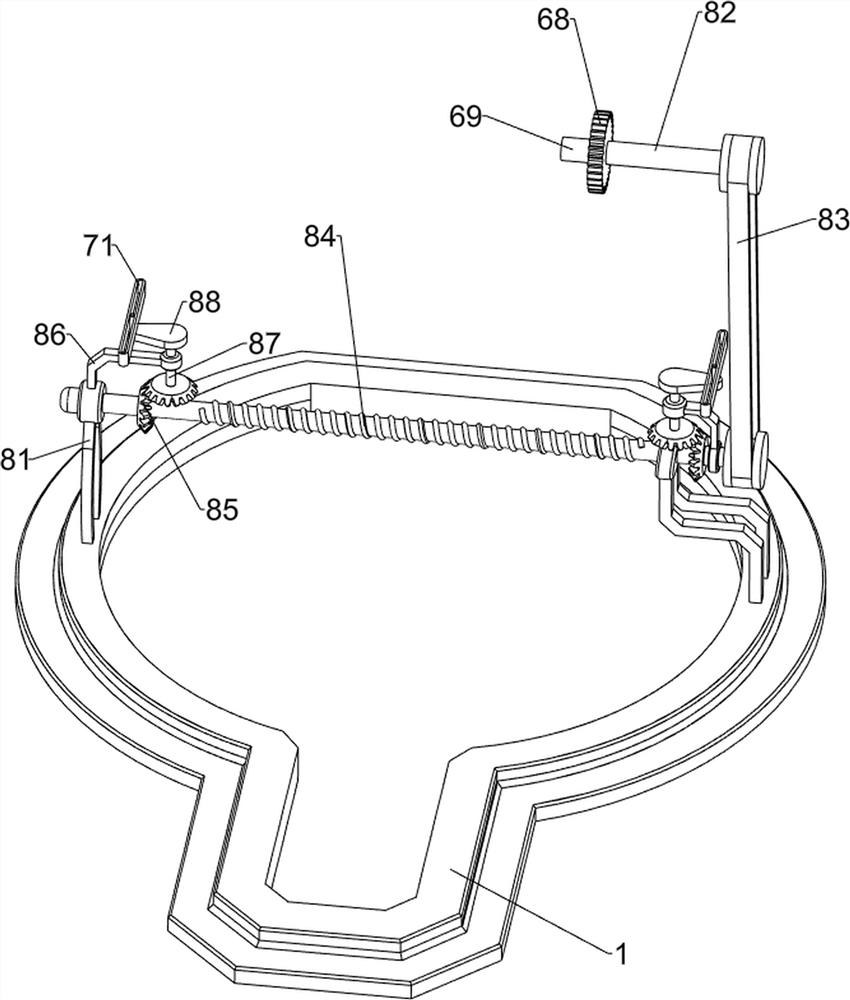 Automatic discharging and grinding device for refined wheat flour