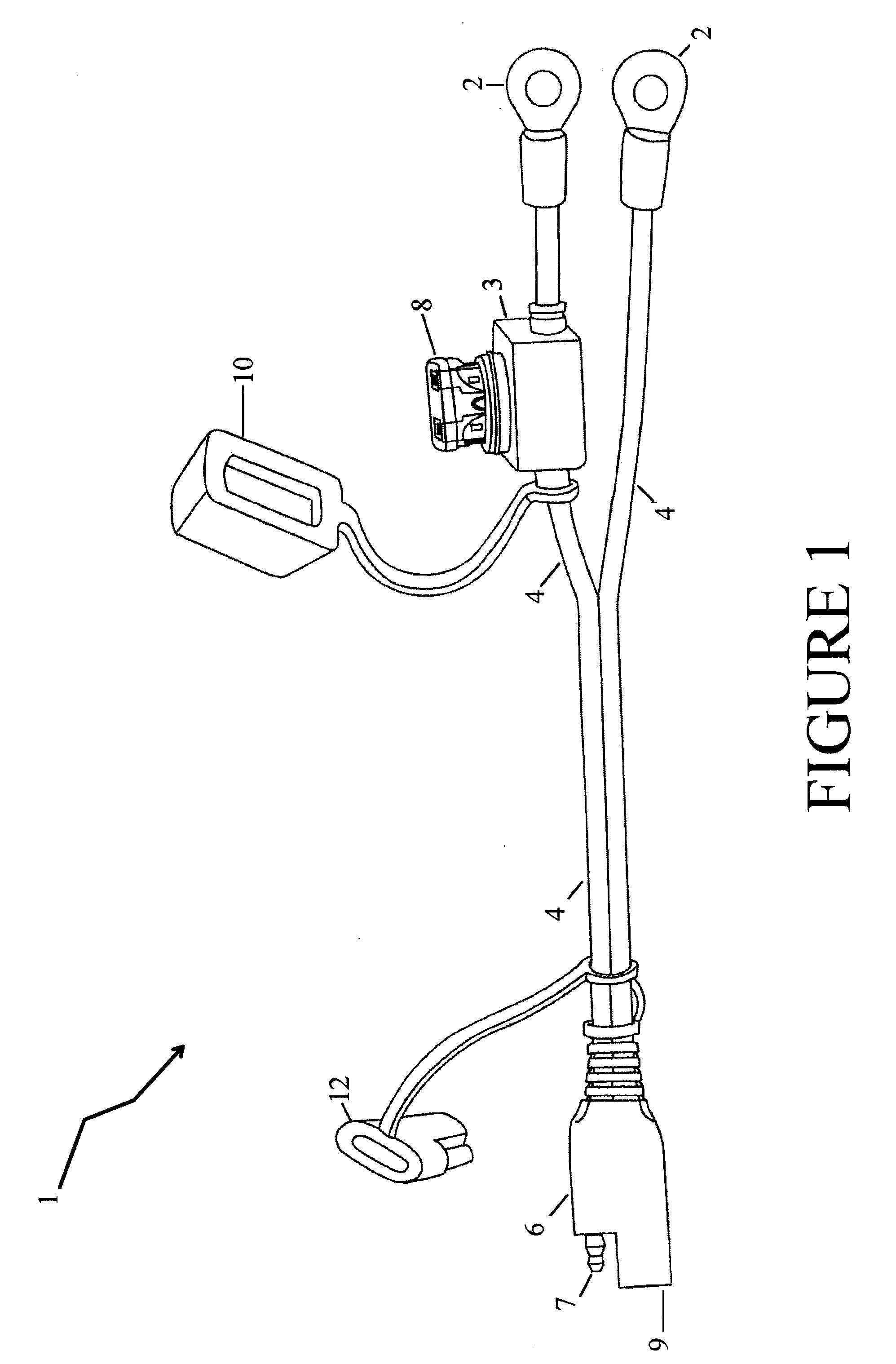 Motor cycle cell phone power adapter charging system