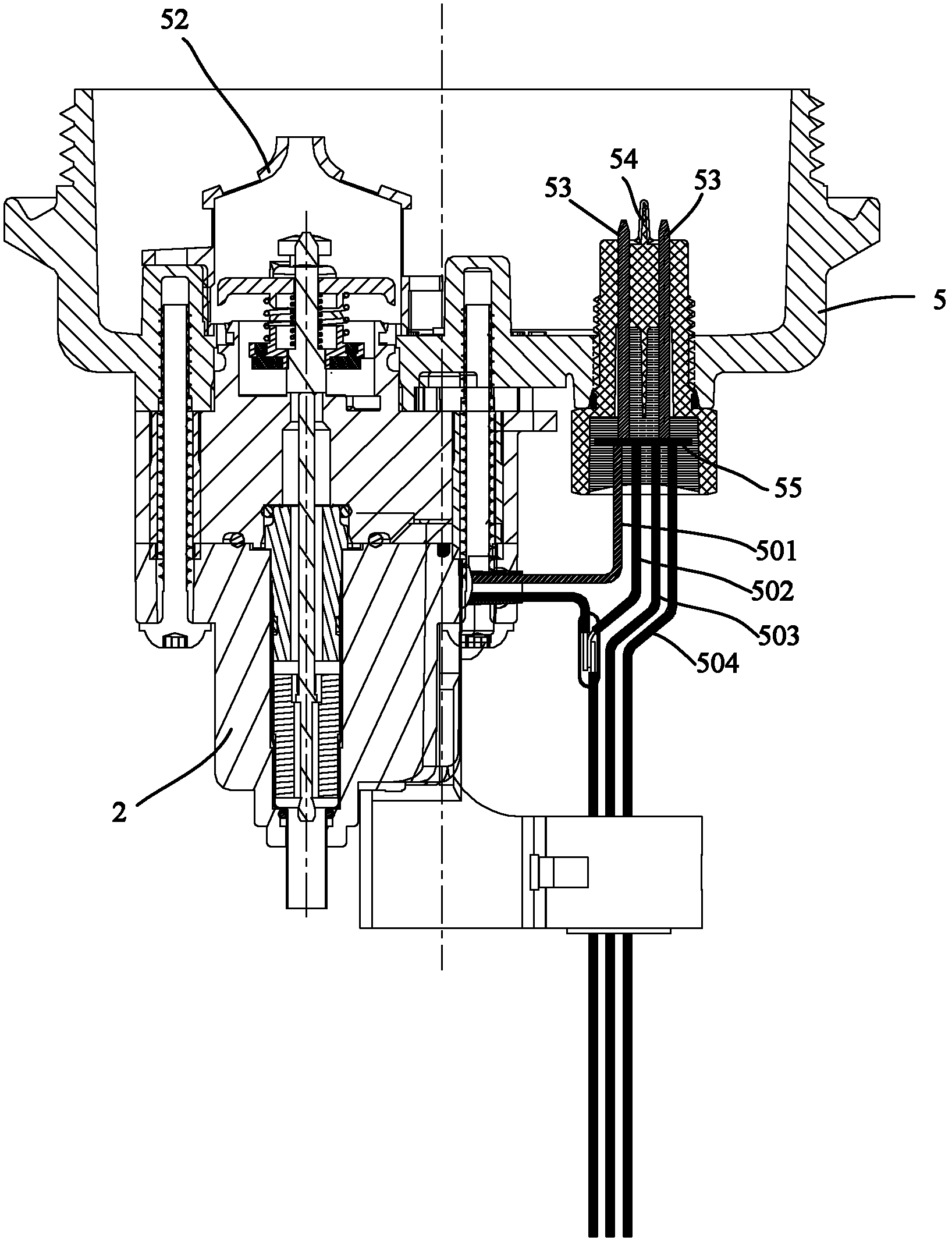 Fuel filter integrating automatic water drain valve