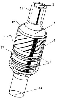 Blade type water mixer