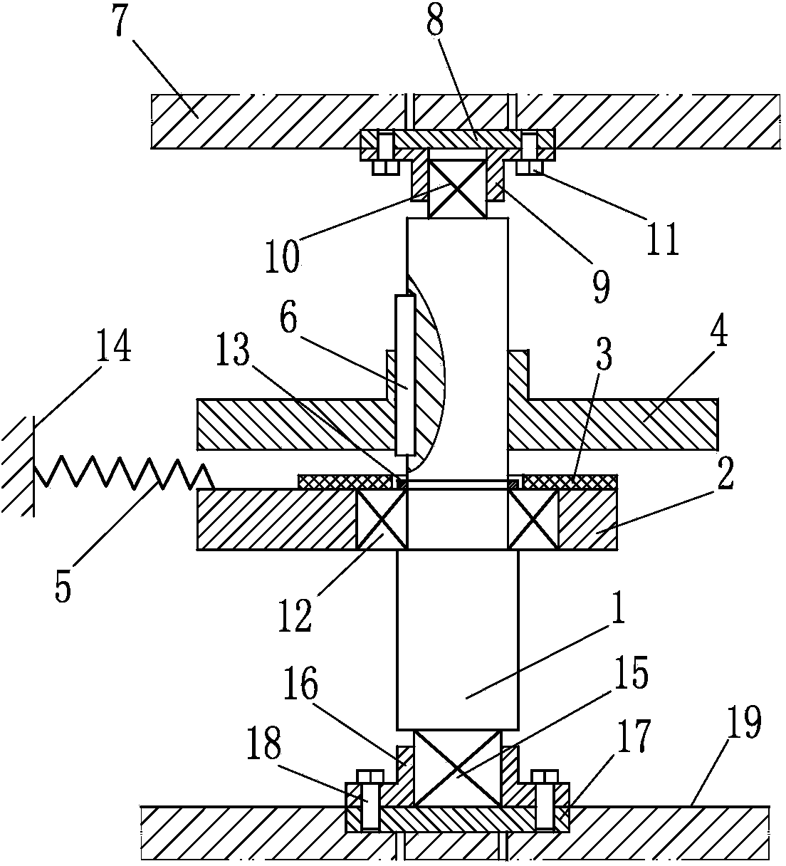 Eccentric eddy current tuned mass damping device