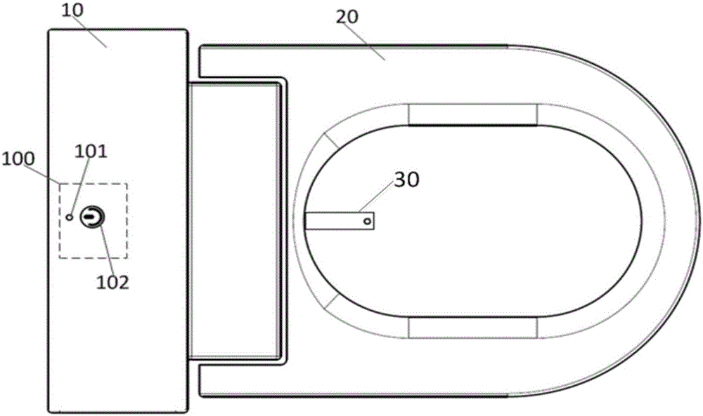 Button control method of intelligent toilet seat cover