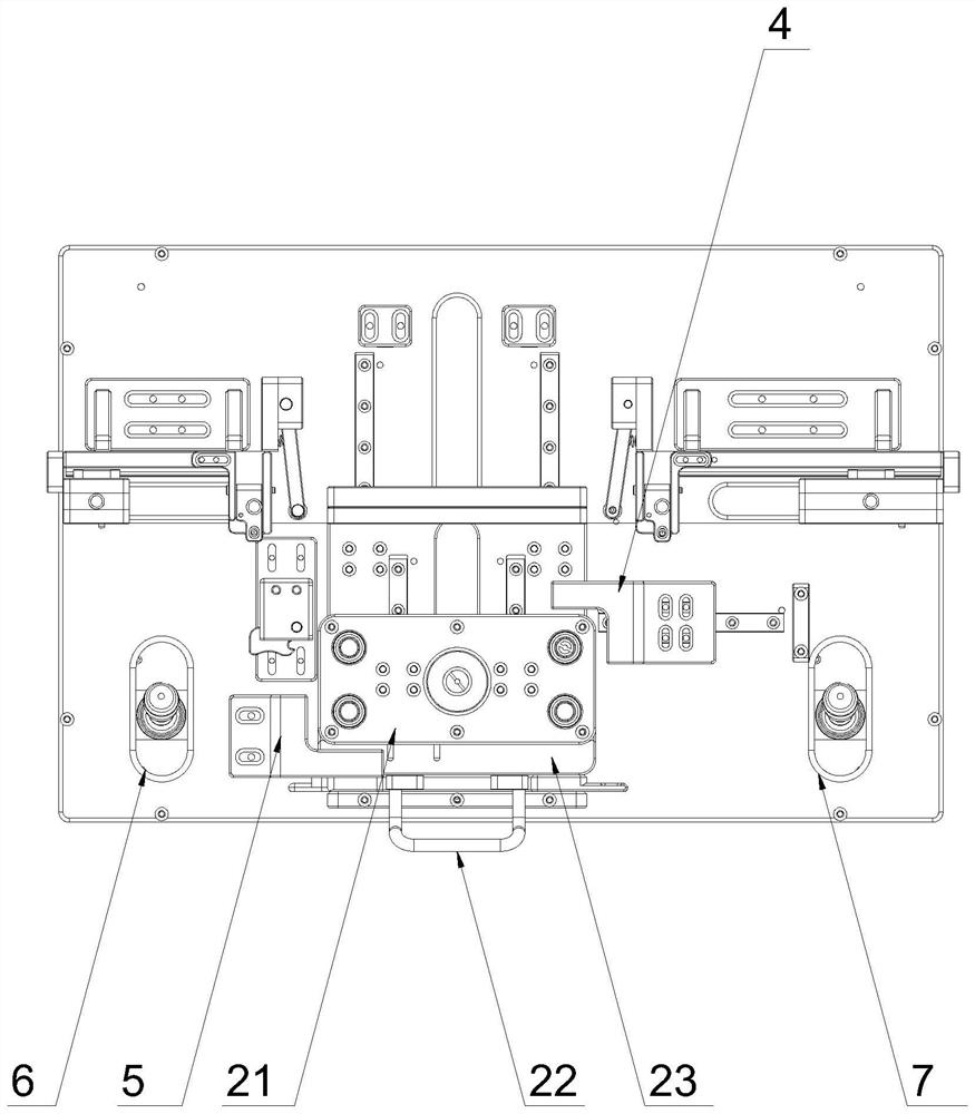 A mobile phone sticker outer film jig