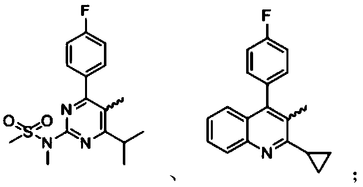 Method for preparing rosuvastatin and pitavastatin 2, 5-diene heptanoate compound